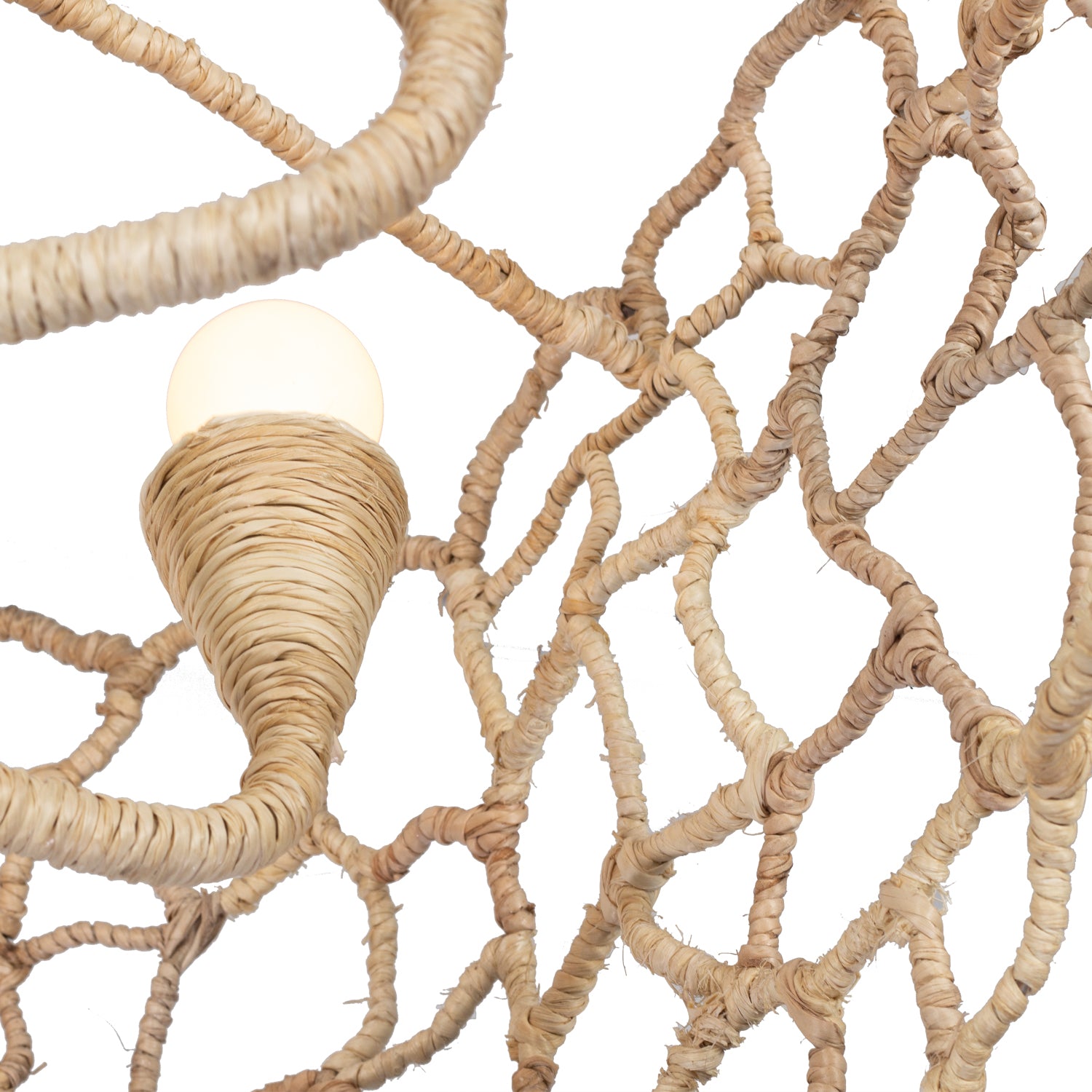21'' Reef 8 Light Warm Ivory Chandelier