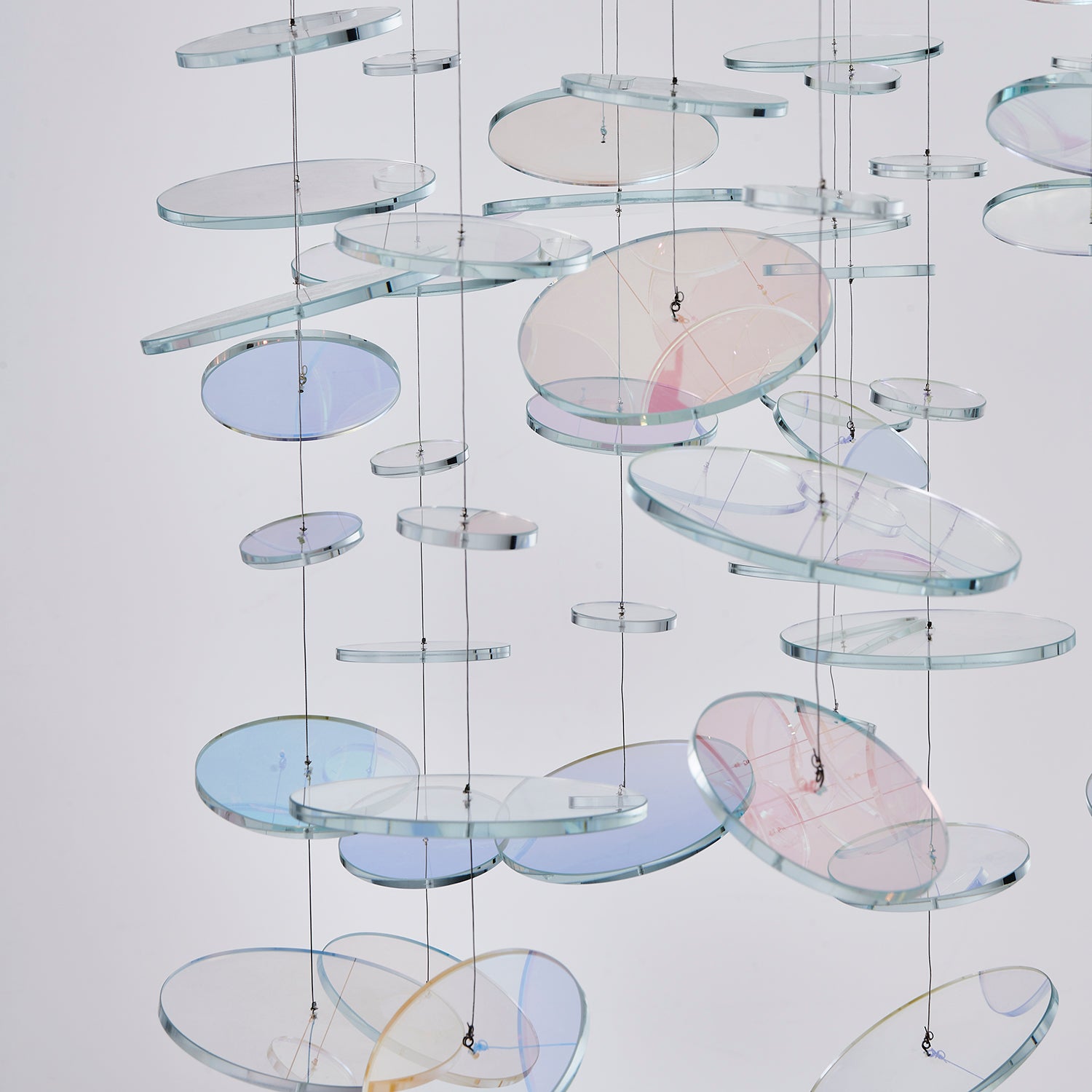 96'' Spettro 13 Light Polished Chrome Chandelier