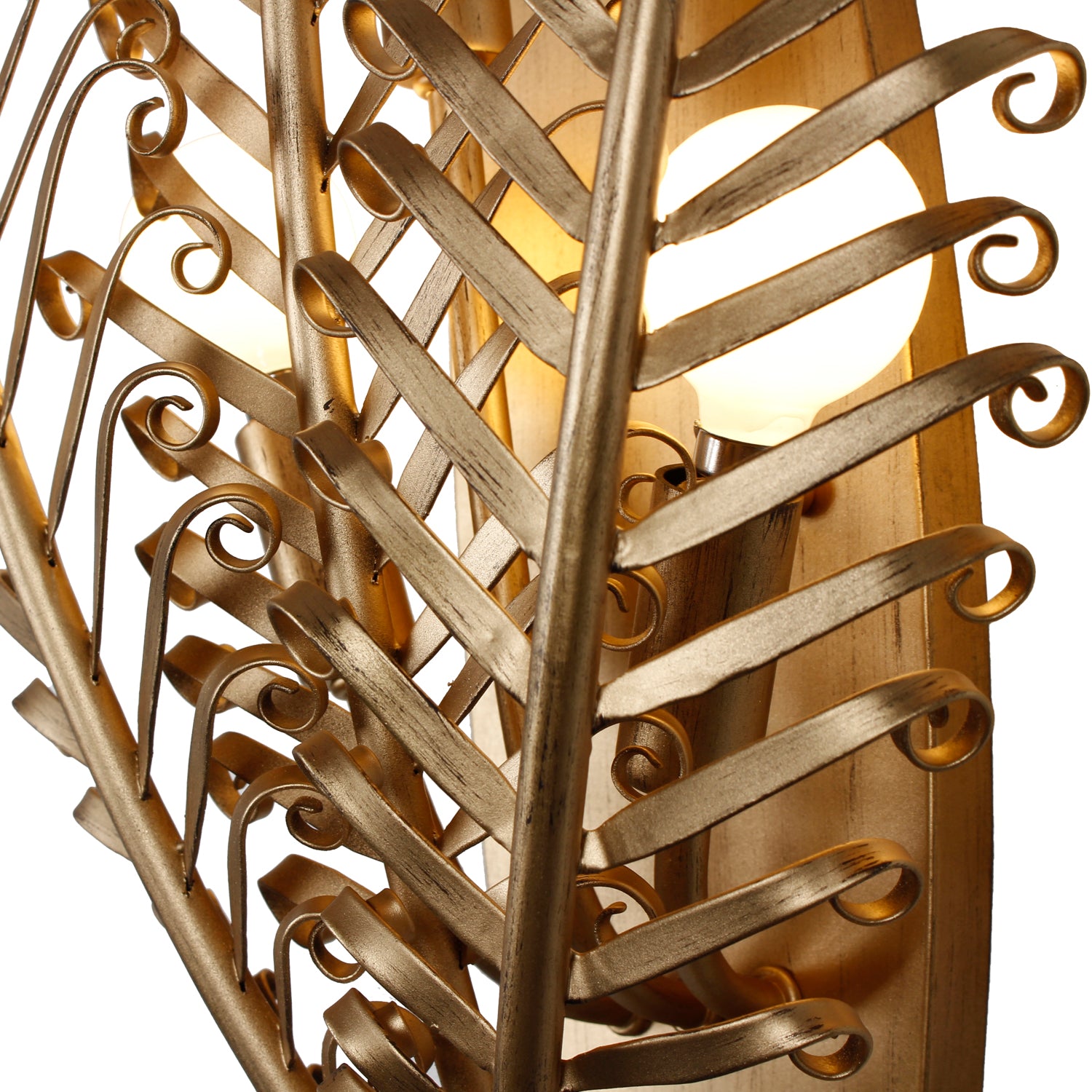 11.5'' Fern 3 Light Modern Gold Wall Sconce