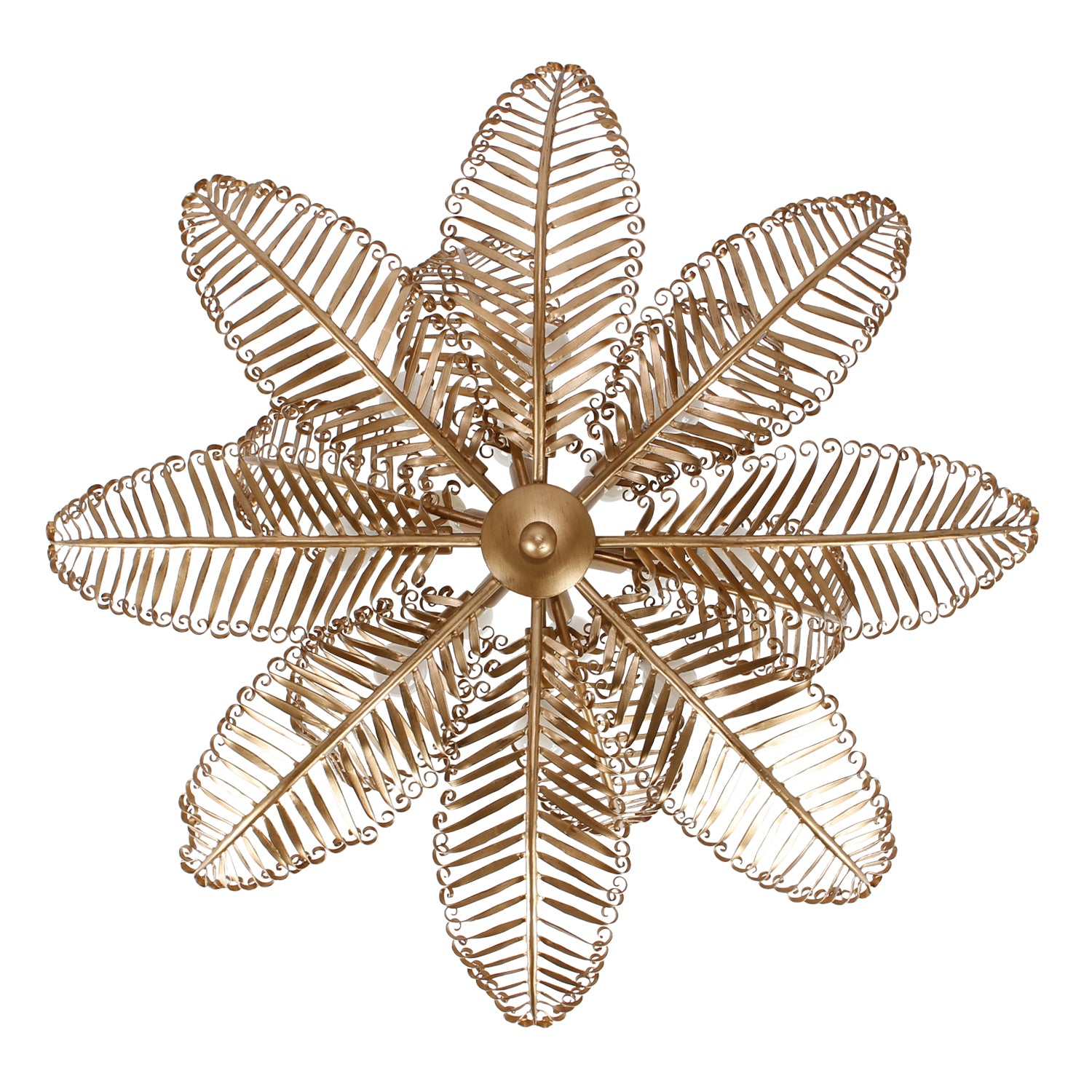 13.5'' Fern 14 Light Modern Gold Chandelier