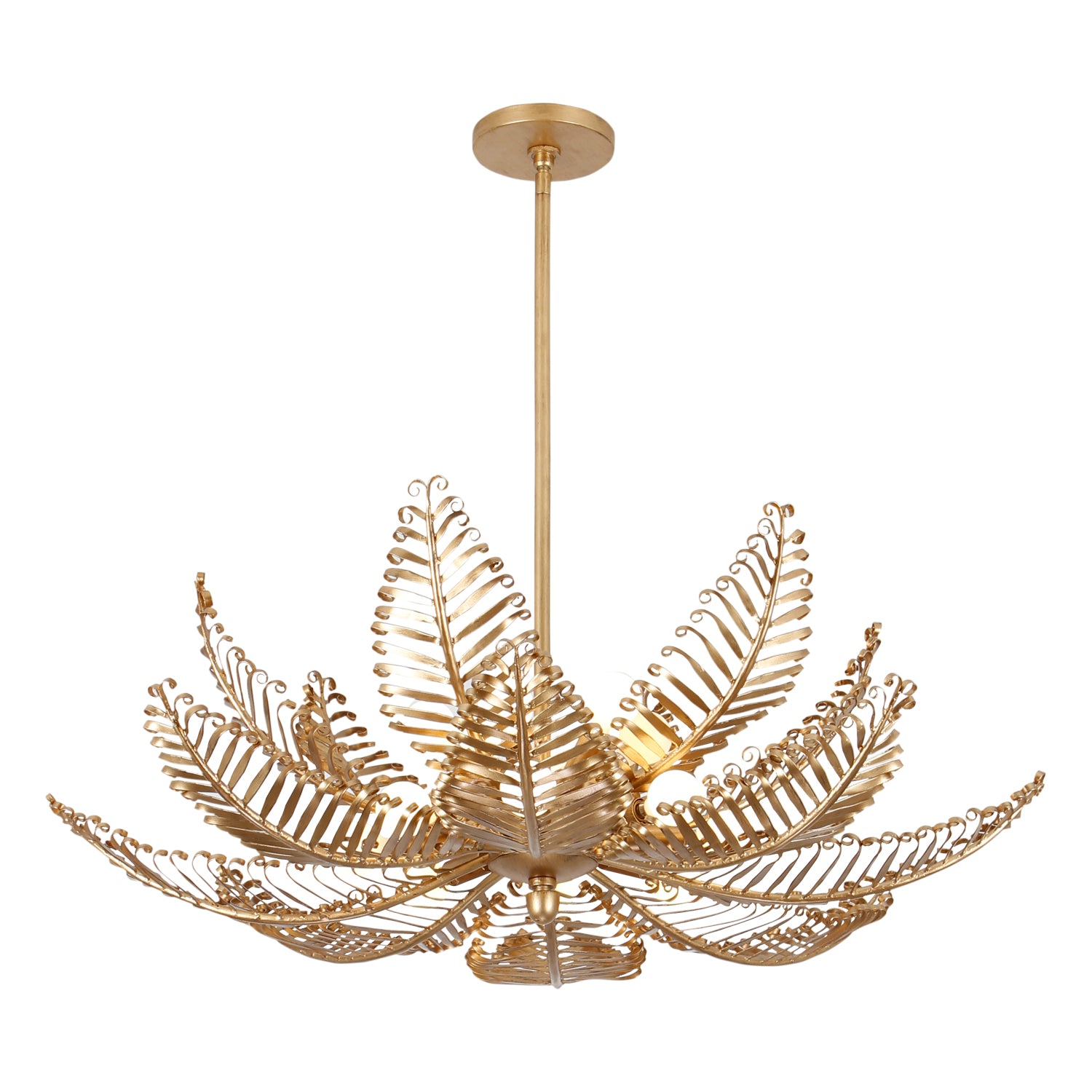 13.5'' Fern 14 Light Modern Gold Chandelier