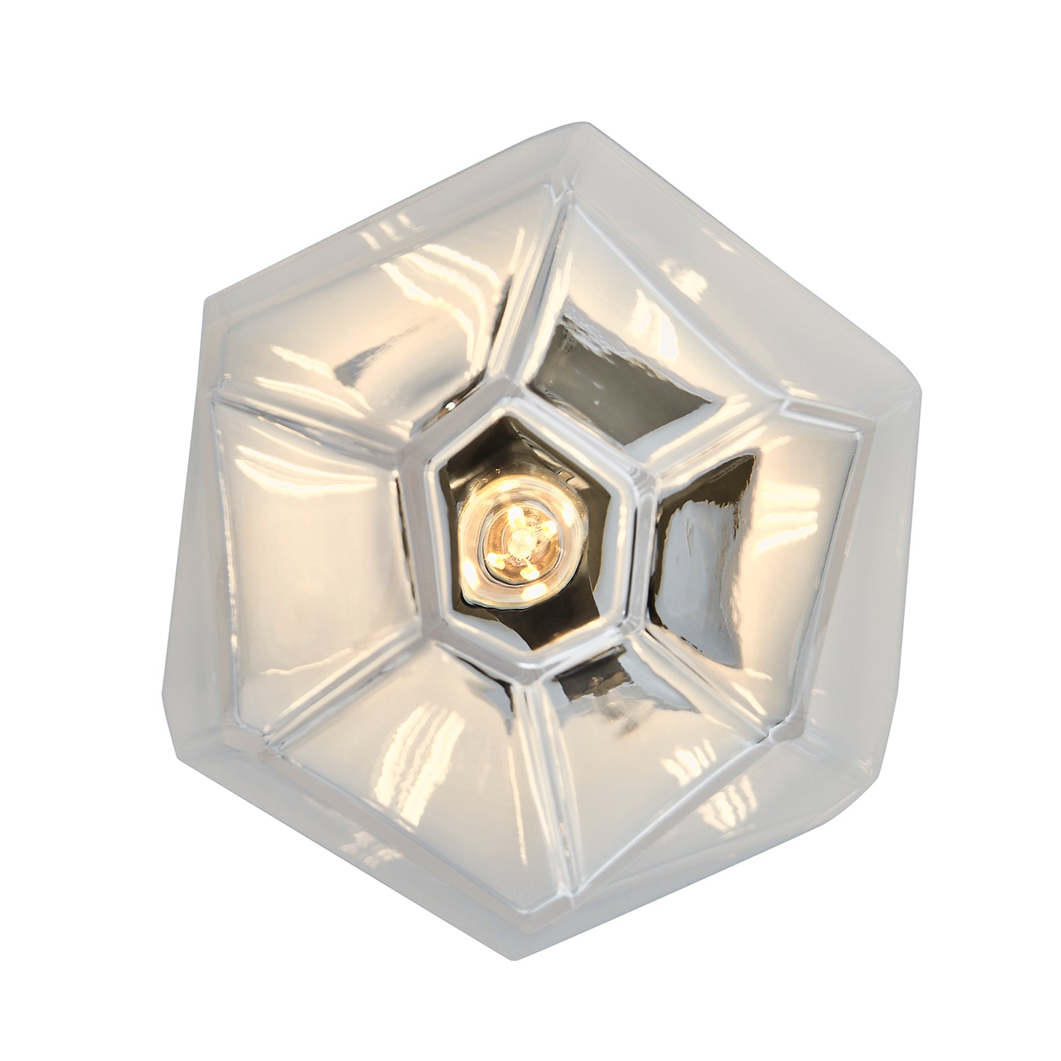 13.00'' Bolsa 1 Light Winter Brass Pendant