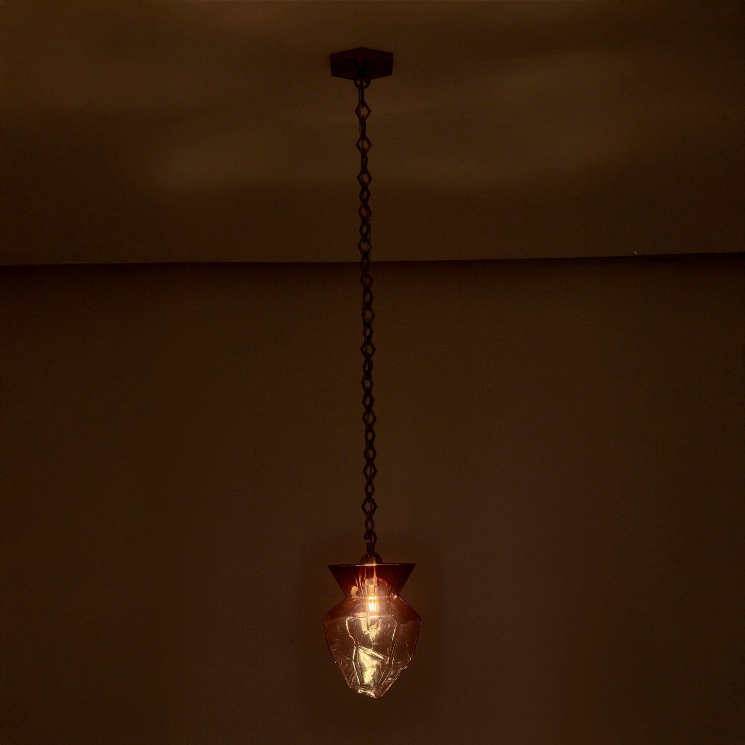 13'' Bolsa 1 Light Winter Brass Pendant