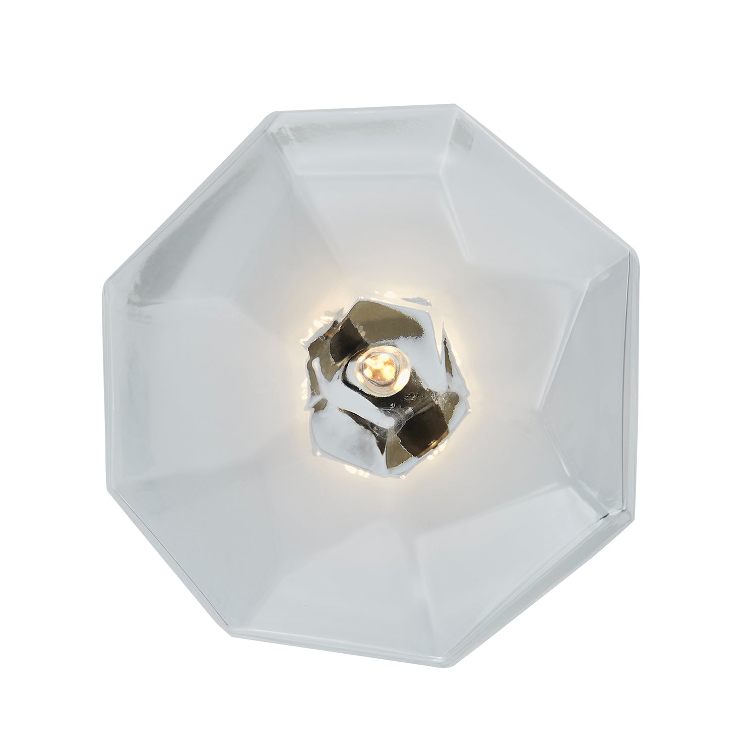 11.00'' Bolsa 1 Light Winter Brass Pendant