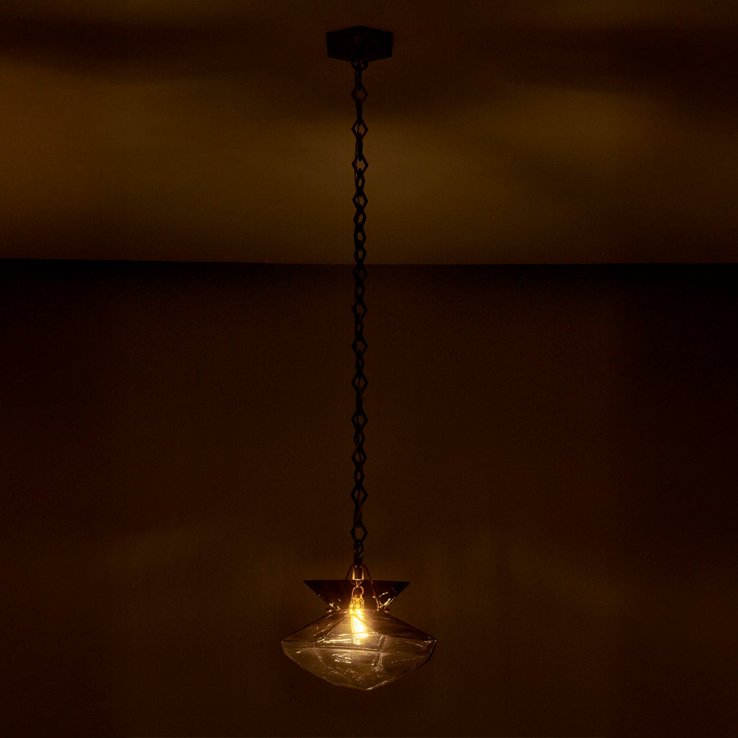 11'' Bolsa 1 Light Winter Brass Pendant