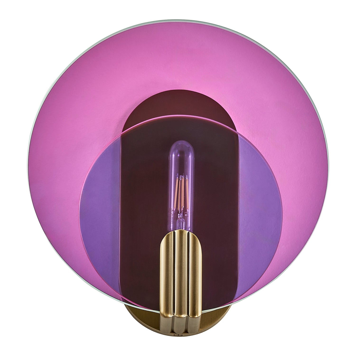 11'' Optics 1 Light Winter Brass Wall Sconce