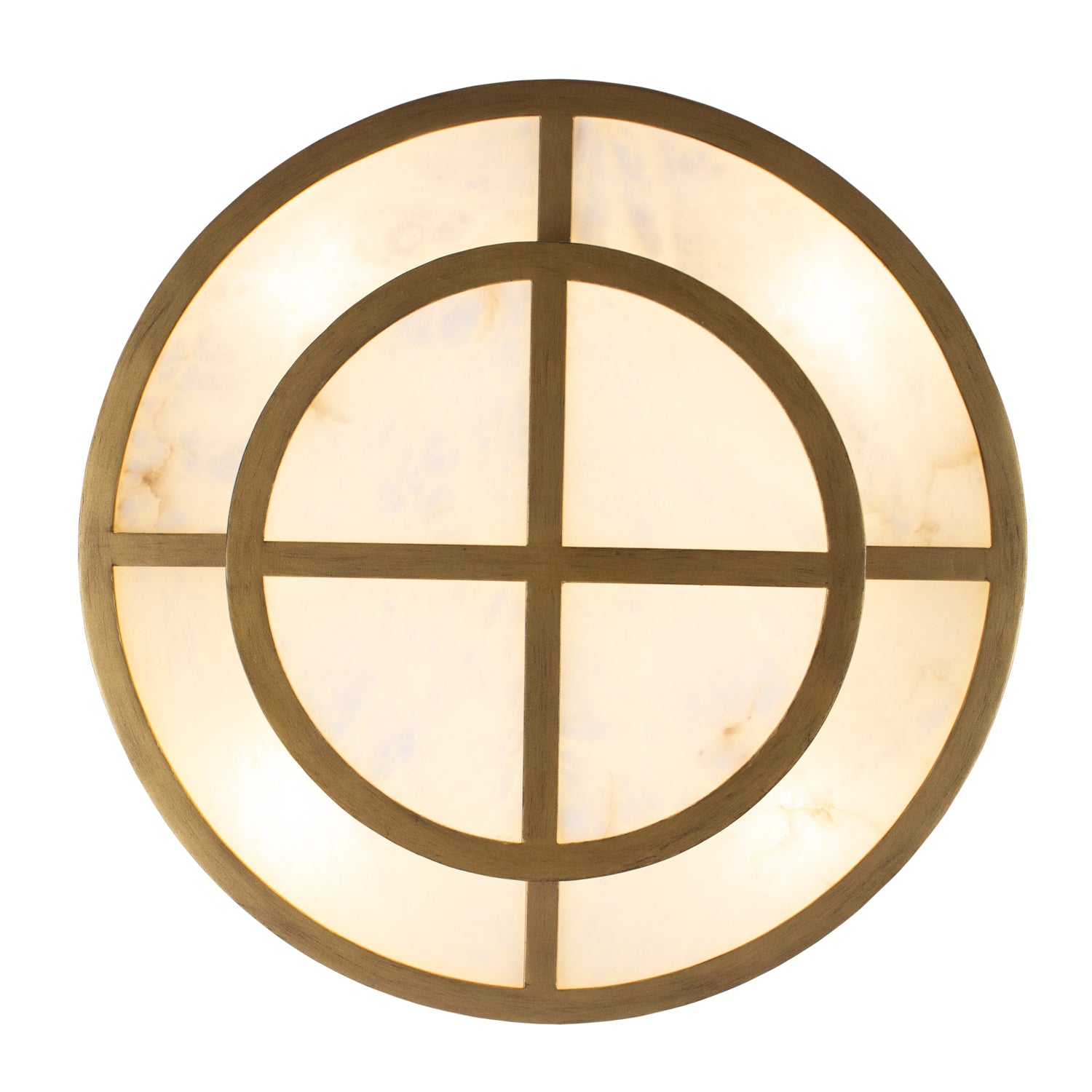 7'' Moda 8 Light Rustic Gold Semi-Flush