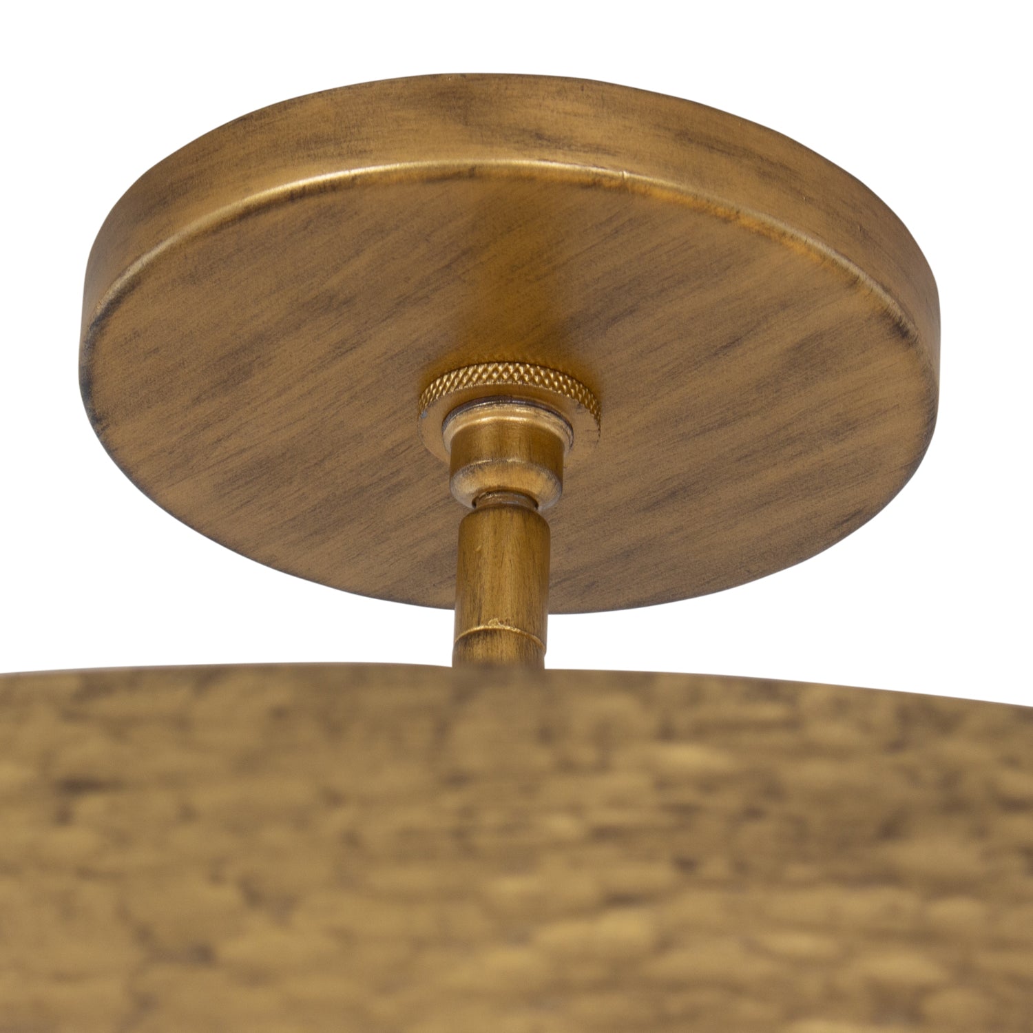 7'' Moda 8 Light Rustic Gold Semi-Flush
