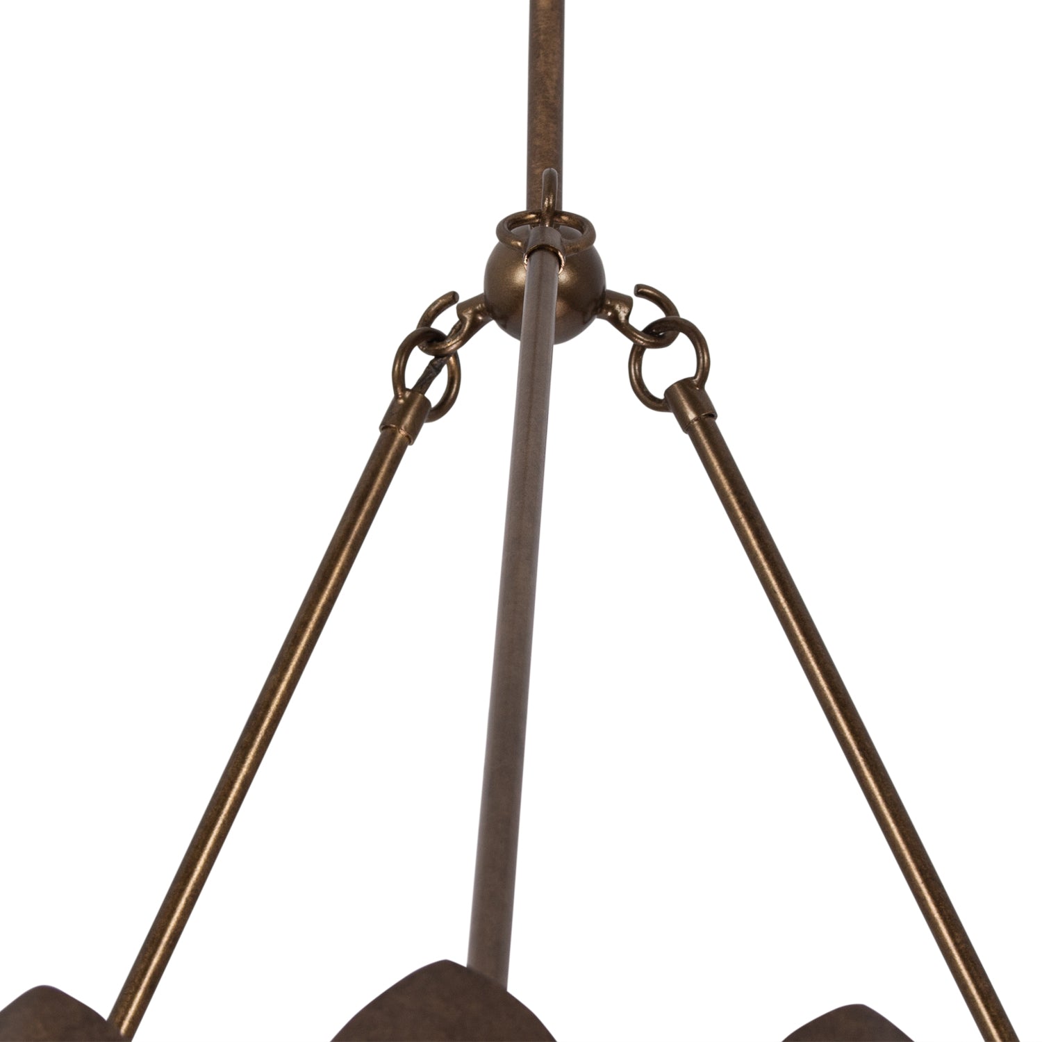 26.75'' Vittoria 6 Light Pearlized Antique Brass Chandelier