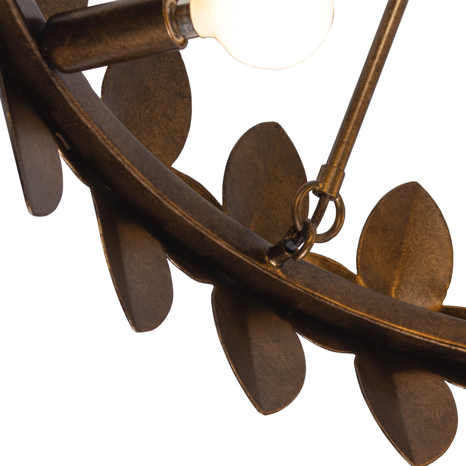 26.75'' Vittoria 6 Light Pearlized Antique Brass Chandelier