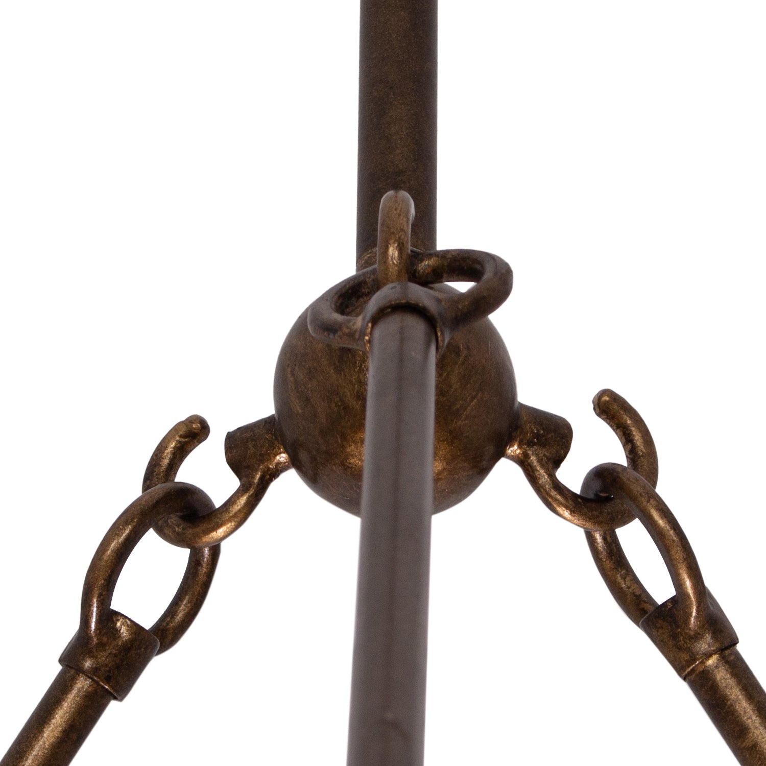 22.75'' Vittoria 9 Light Pearlized Antique Brass Chandelier