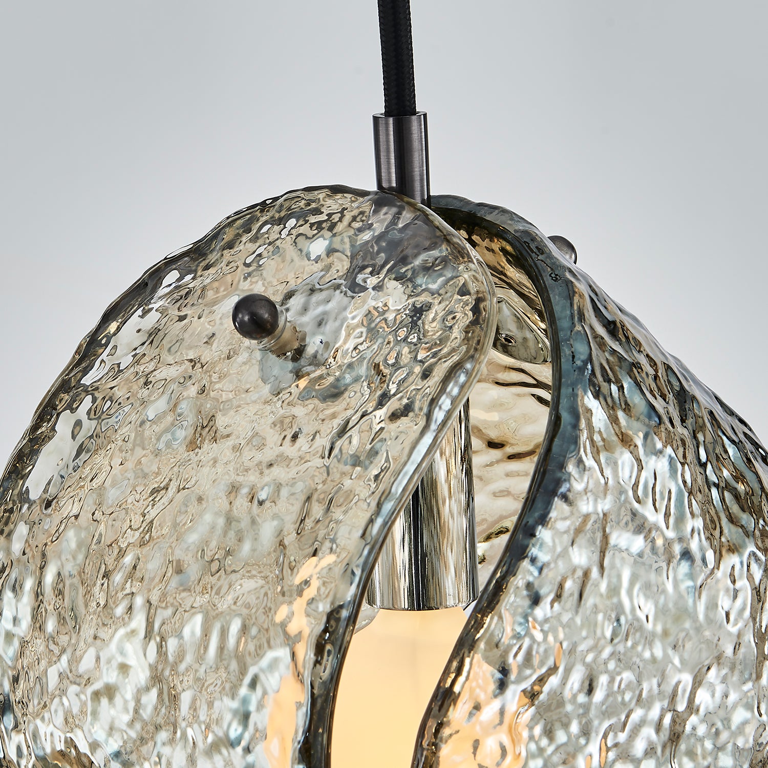 7.5'' Pallina 1 Light Satin Black Nickel Pendant