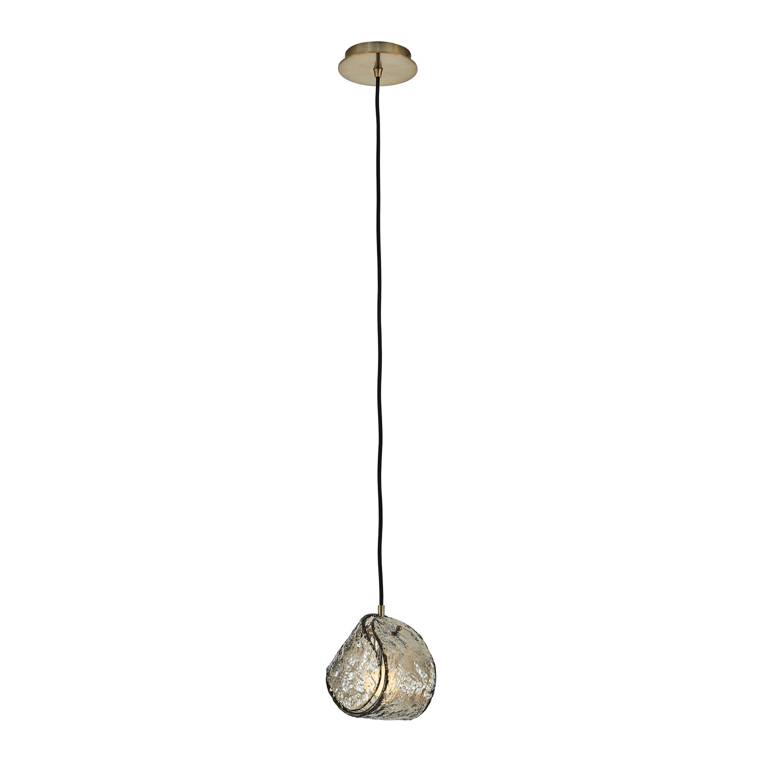 7.5'' Pallina 1 Light Winter Brass Pendant