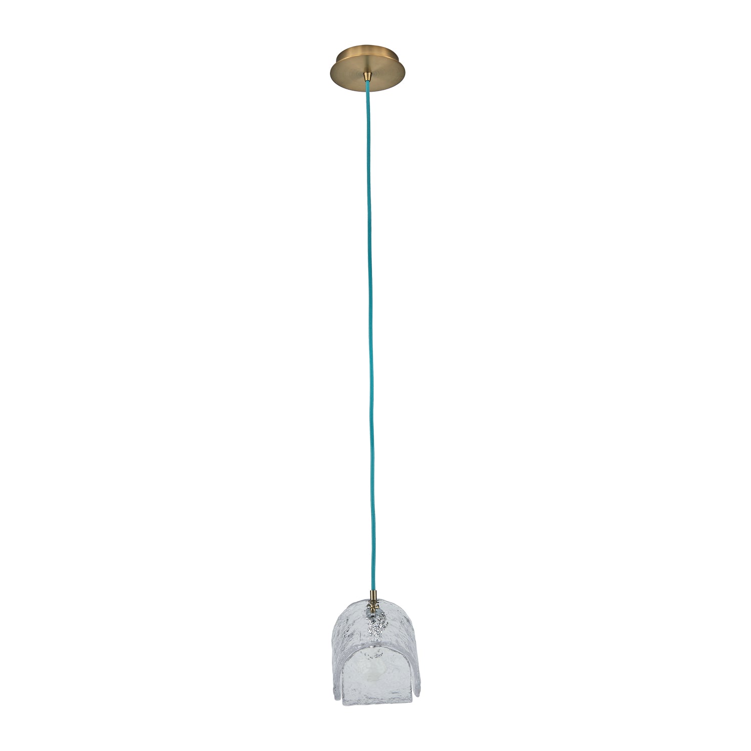 7.5'' Pallina 1 Light Winter Brass Pendant