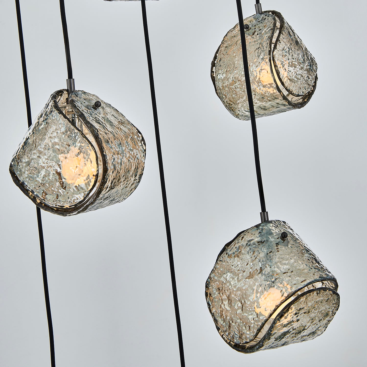 7.5'' Pallina 6 Light Satin Black Nickel Chandelier