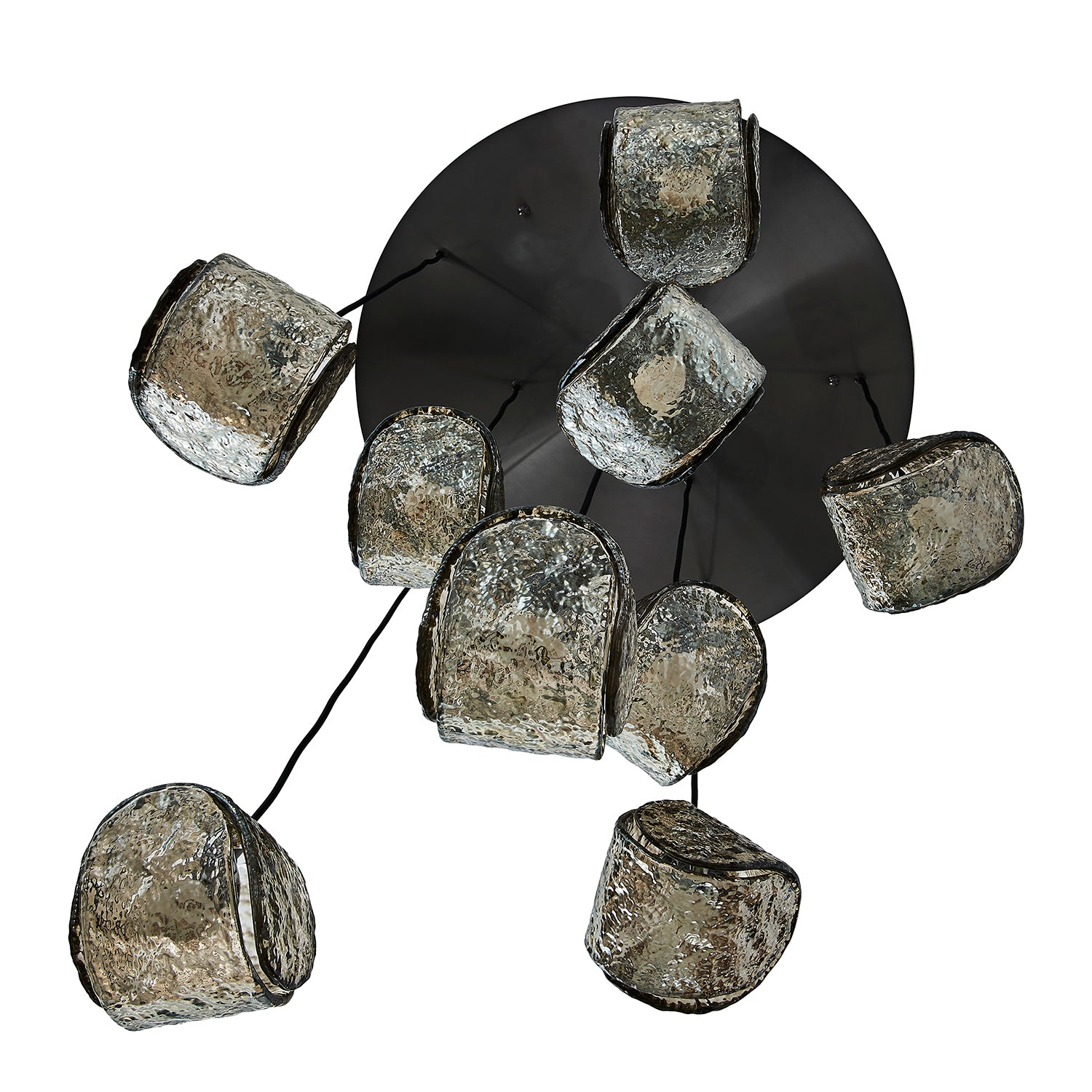 7.5'' Pallina 9 Light Satin Black Nickel Chandelier