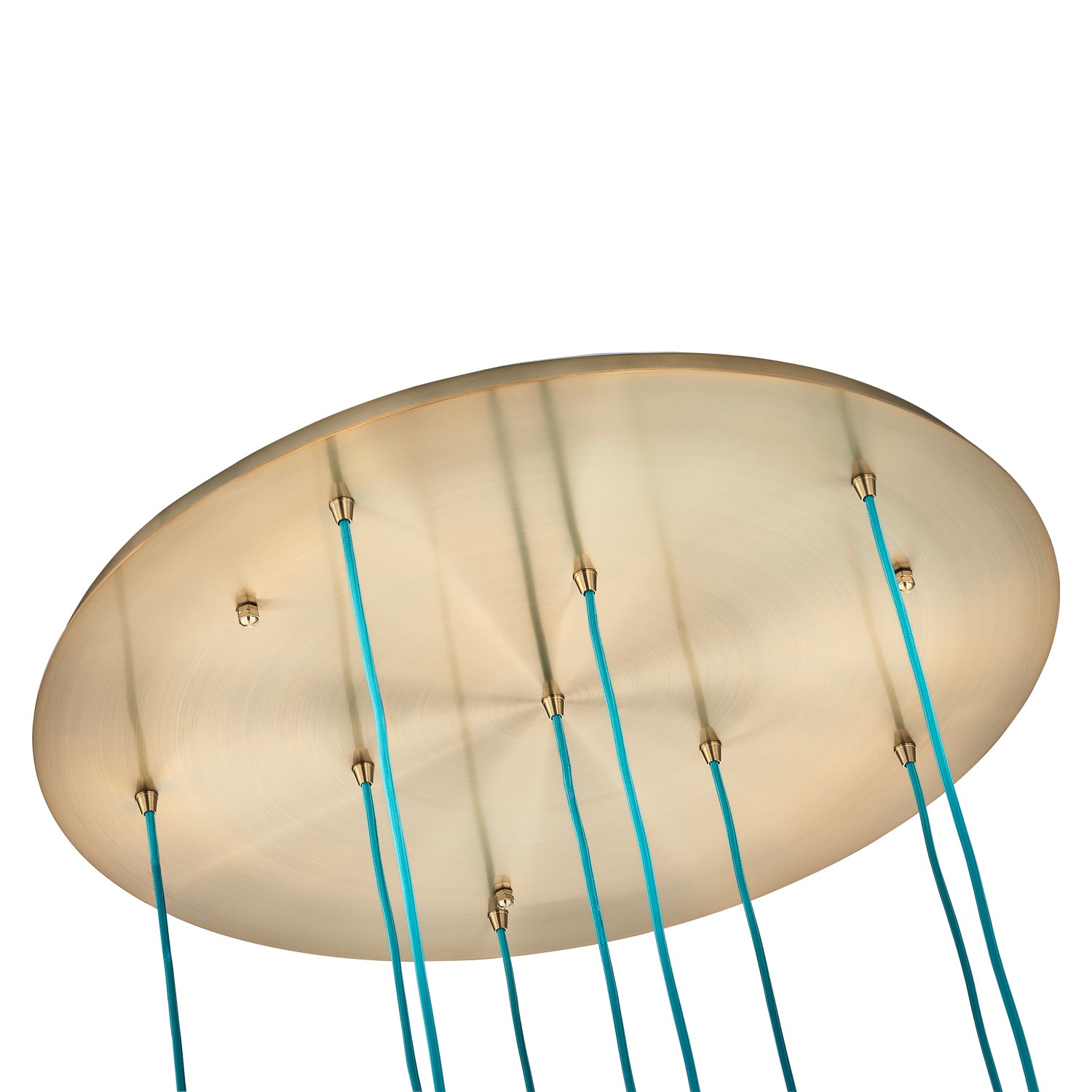 7.5'' Pallina 9 Light Winter Brass Chandelier