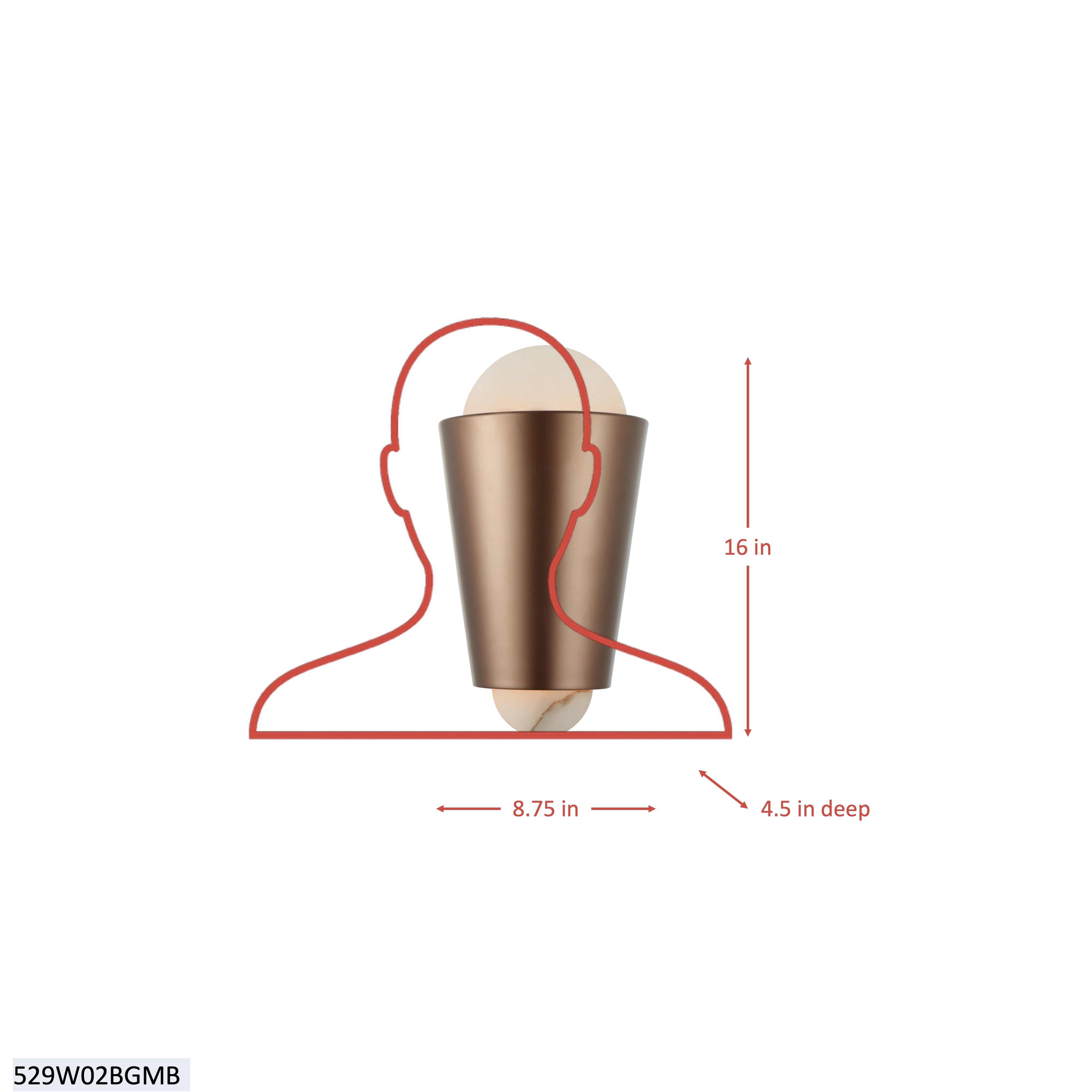Rock On 2 Light Wall Sconce