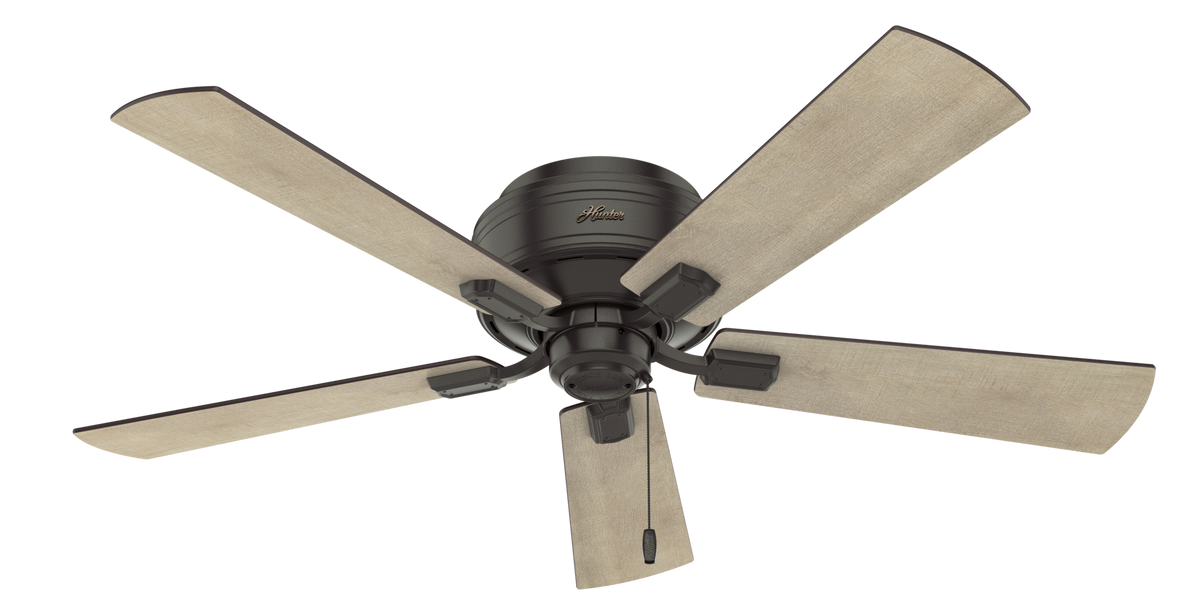 52 inch Crestfield Noble Bronze Low Profile Ceiling Fan with LED Light Kit and Pull Chain