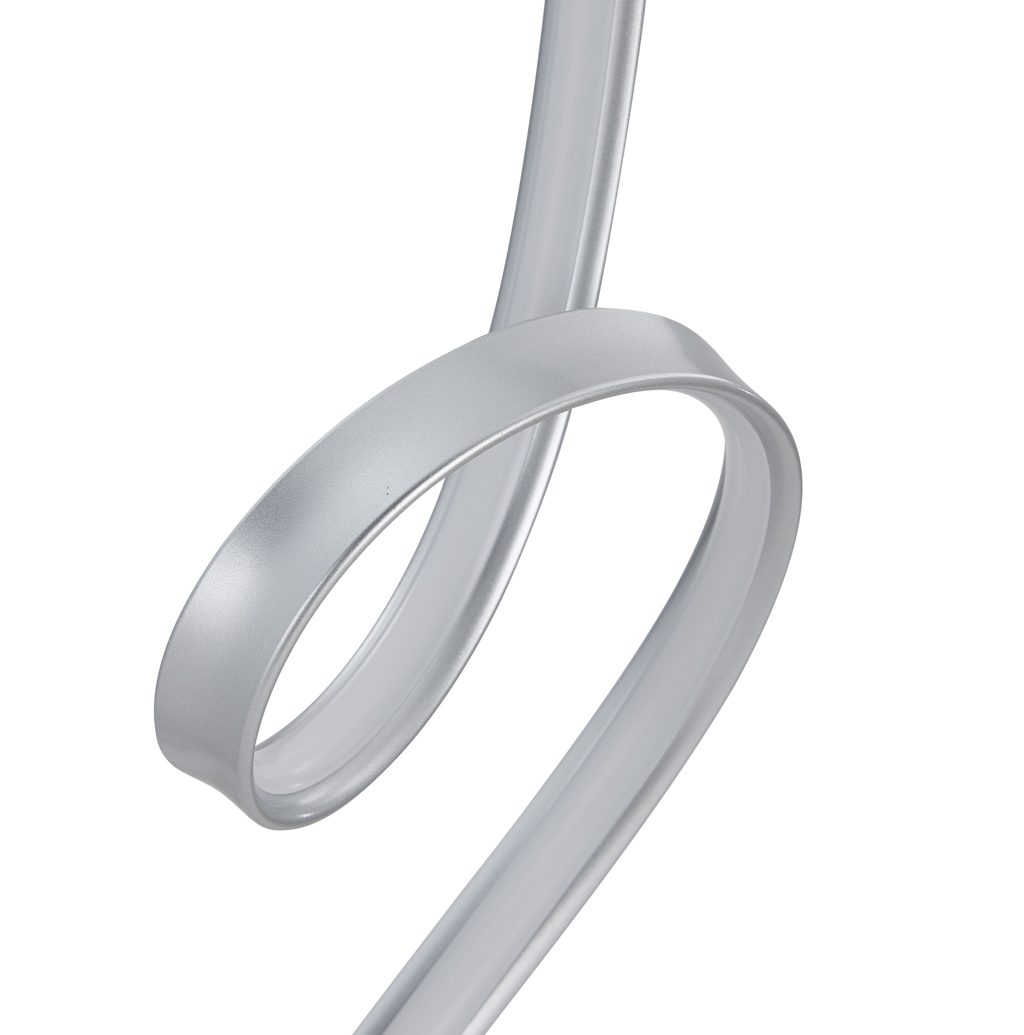 Amsterdam LED Silver 63" Floor Lamp | Dimmable