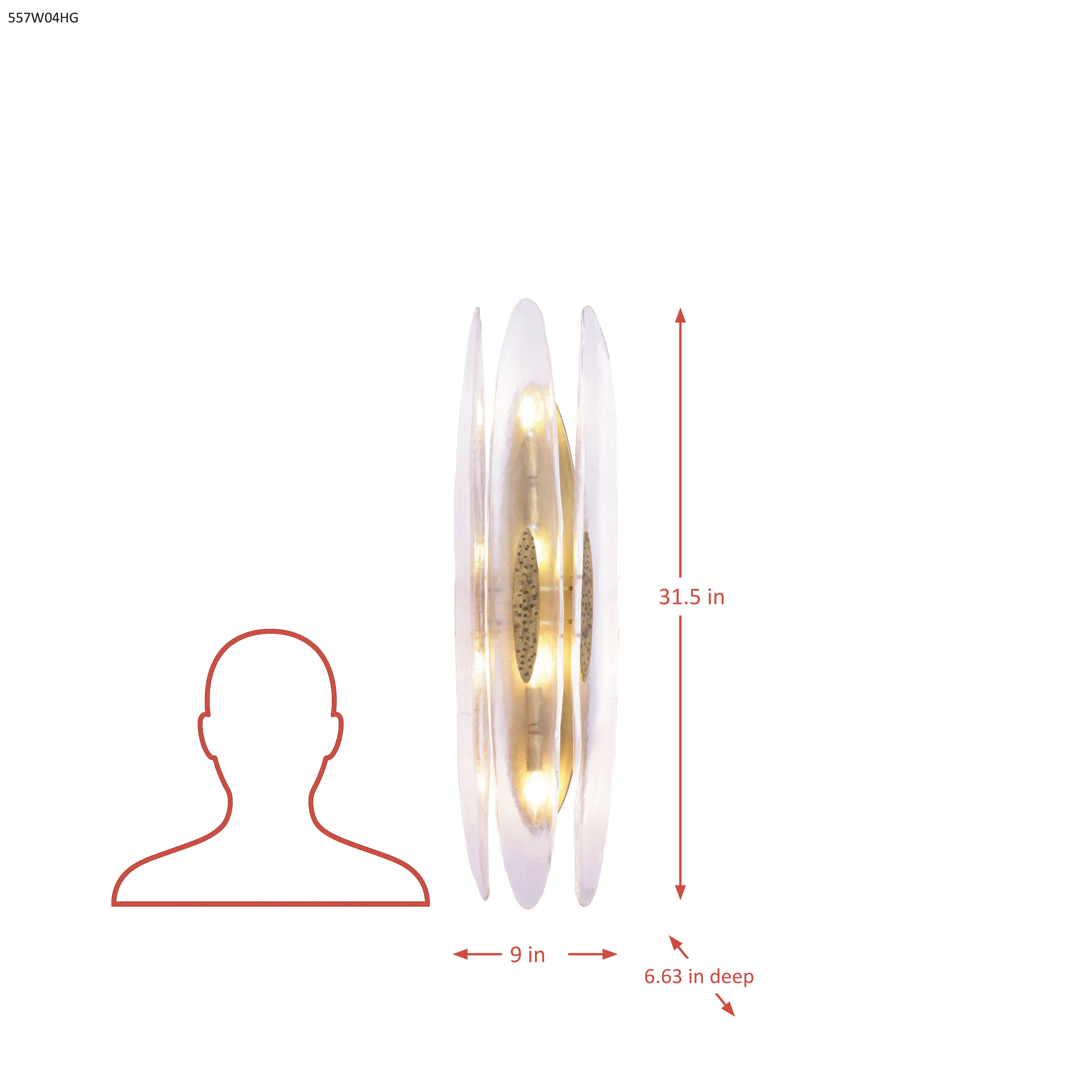 Aurora 4 Light Wall Sconce