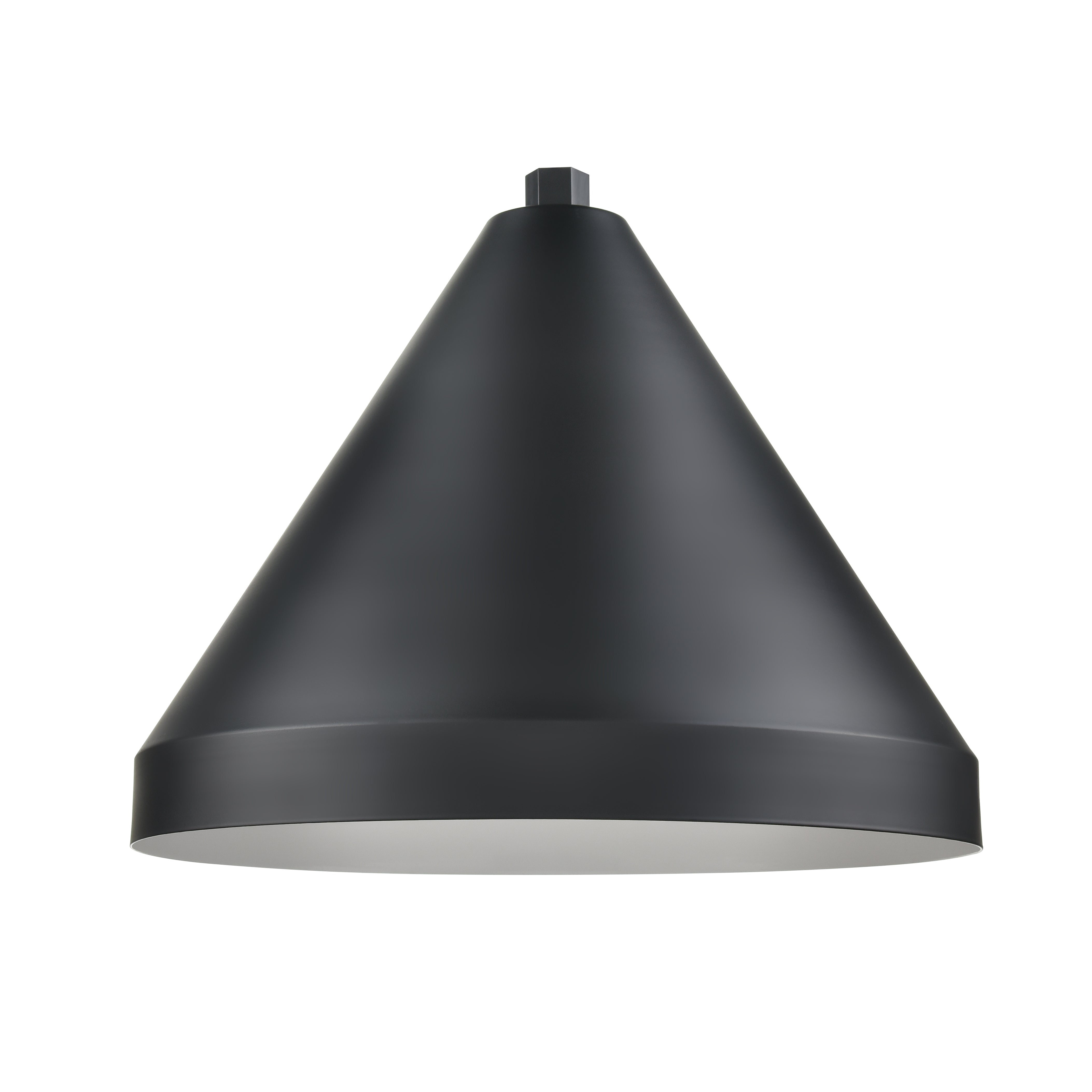 17'' Satin Black Aluminum R Series Cone Shade