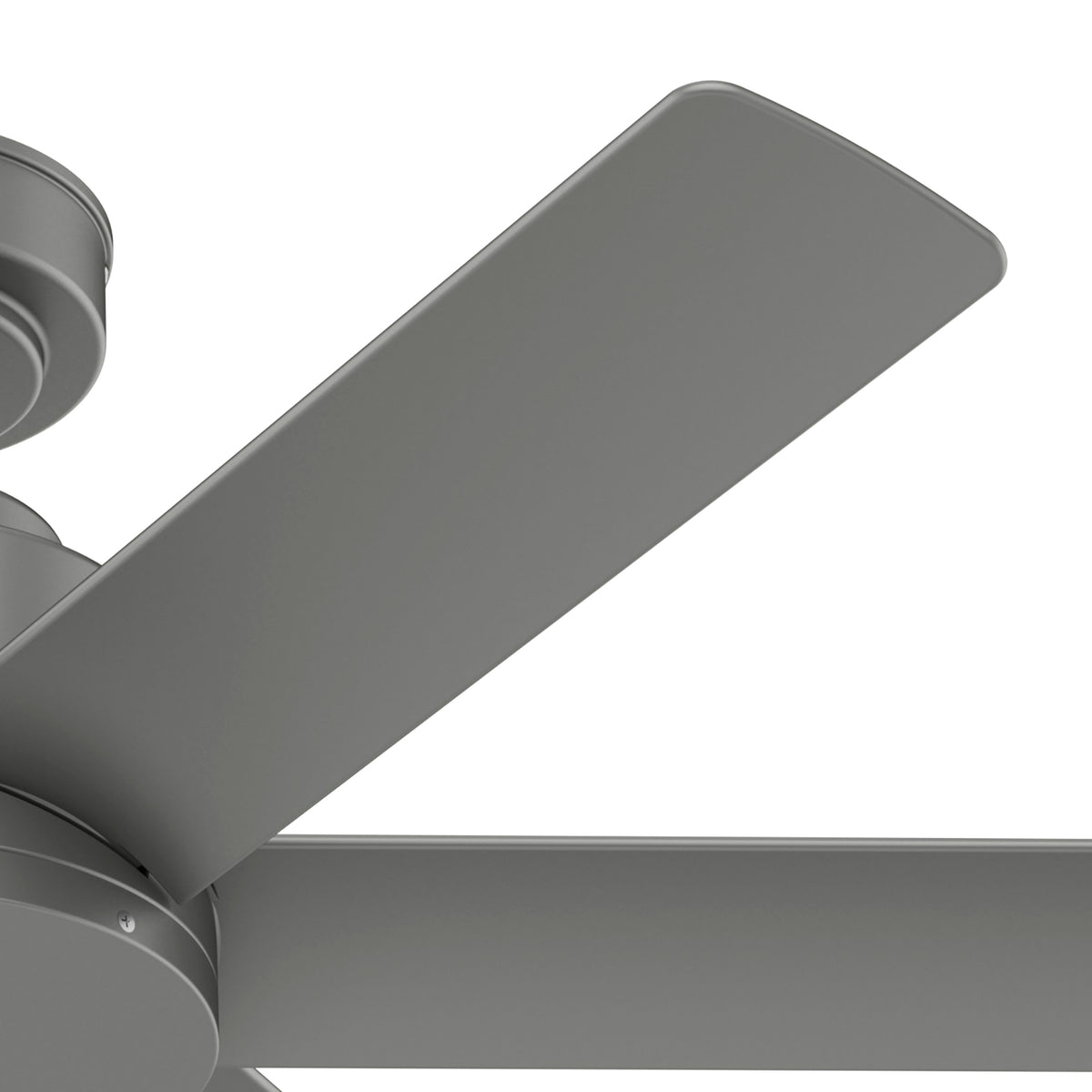 44 inch Kennicott Matte Silver Damp Rated Ceiling Fan and Wall Control