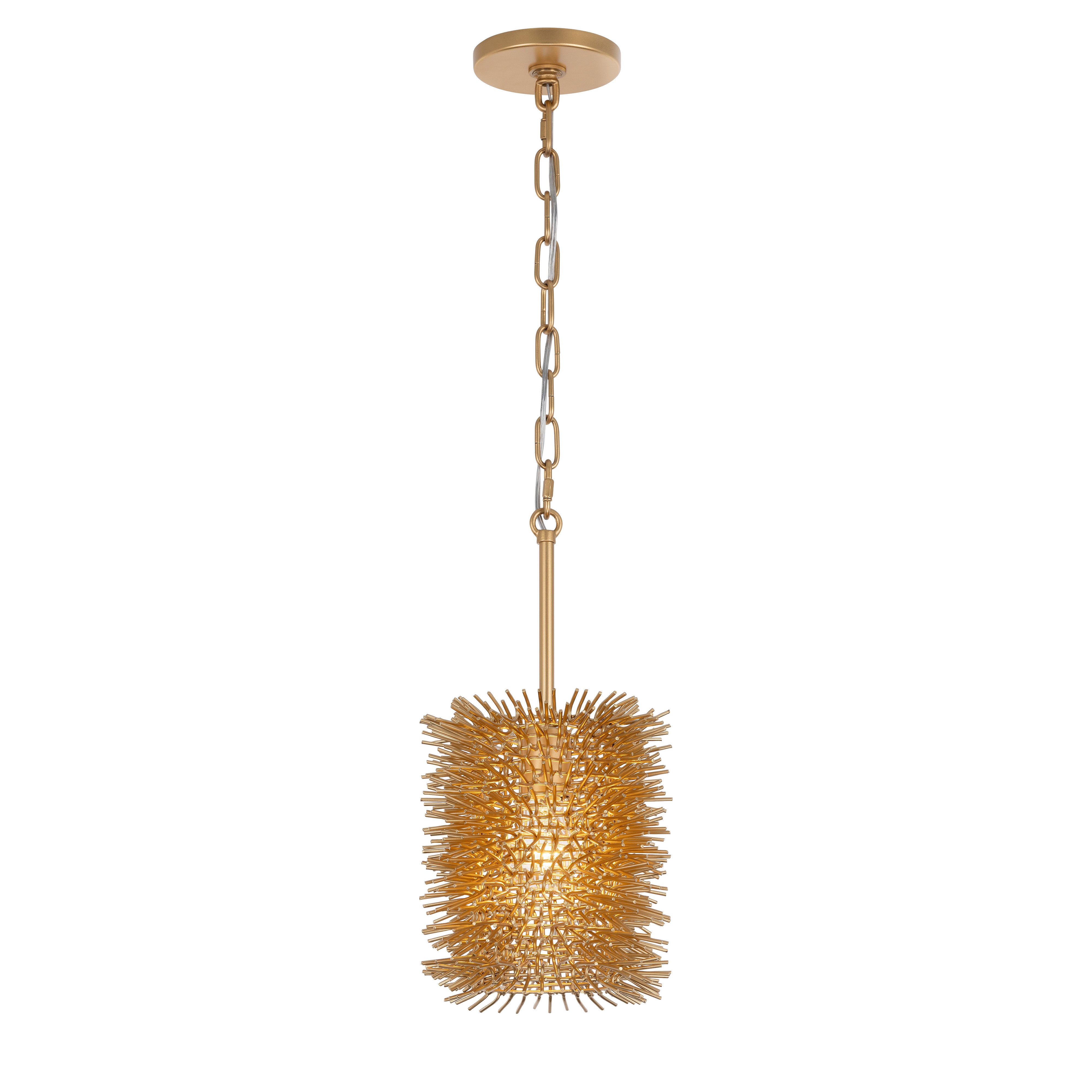 Urchin 1 Light Cylinder Mini Pendant