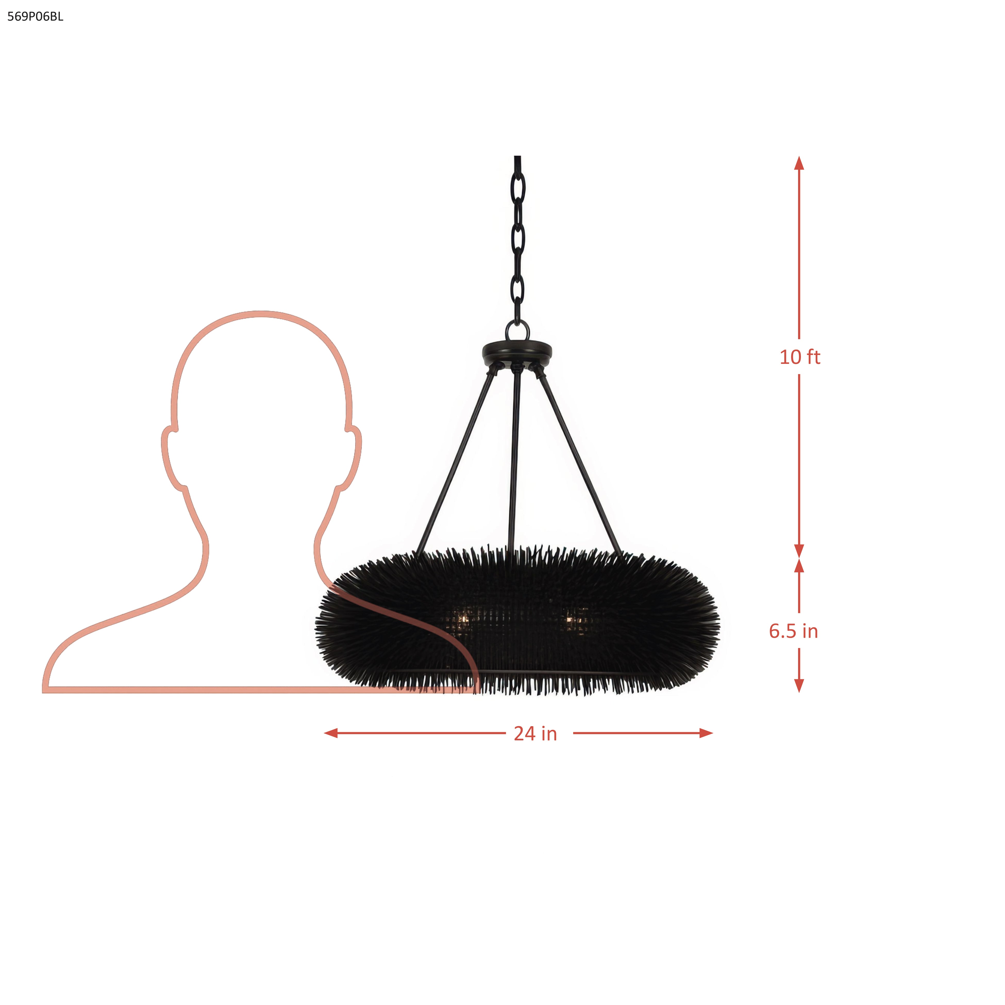 Urchin 6 Light Pendant