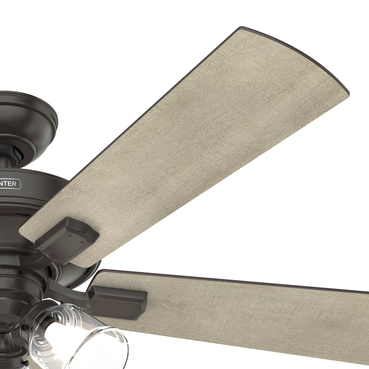 52 inch Crestfield Noble Bronze Ceiling Fan with LED Light Kit and Handheld Remote