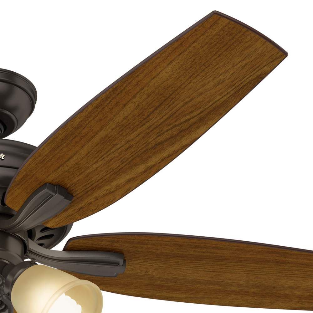 52 inch Newsome Premier Bronze Ceiling Fan with LED Light Kit and Pull Chain