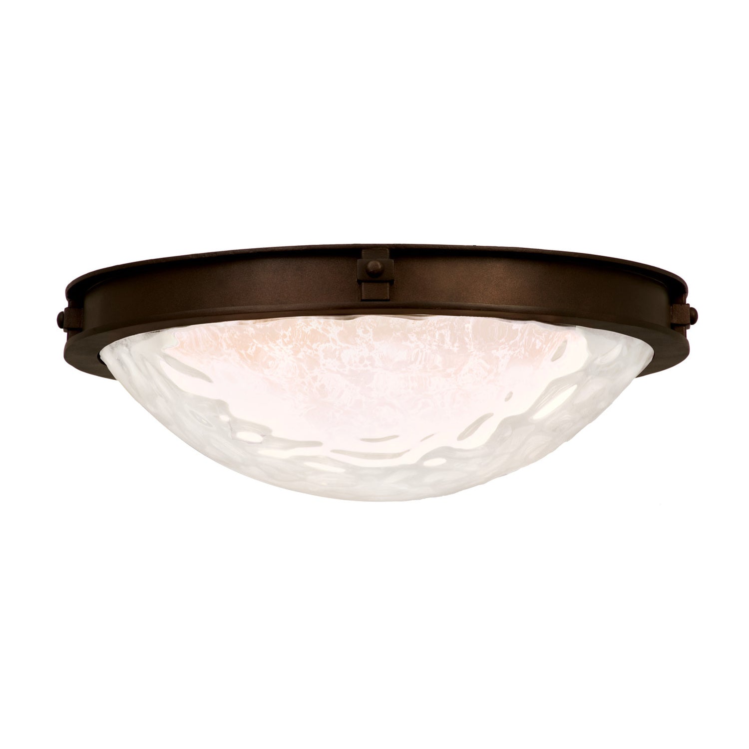 7.2'' Newport 1 Light Satin Bronze Flush Mount