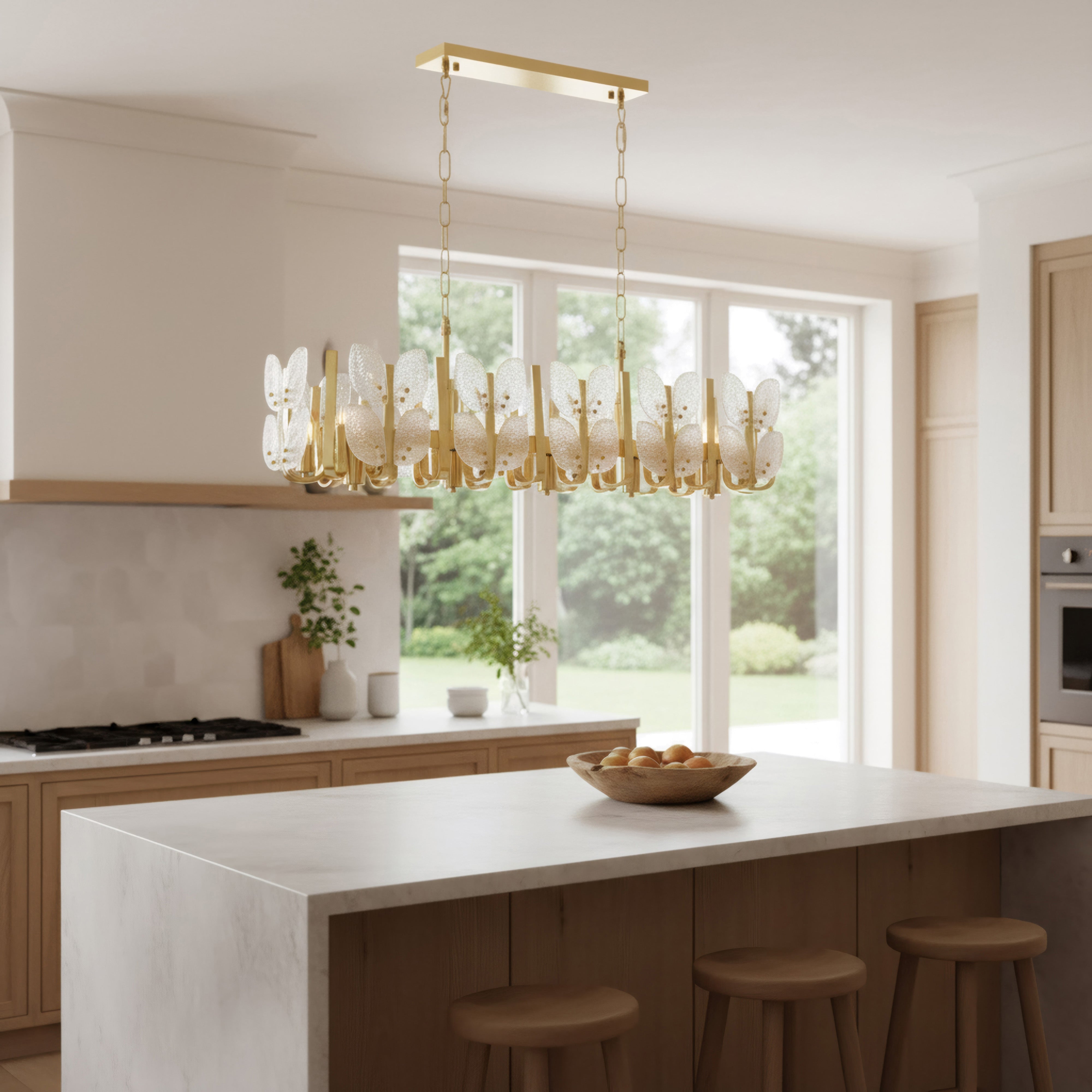 Brass Tax 12 Light Linear Chandelier