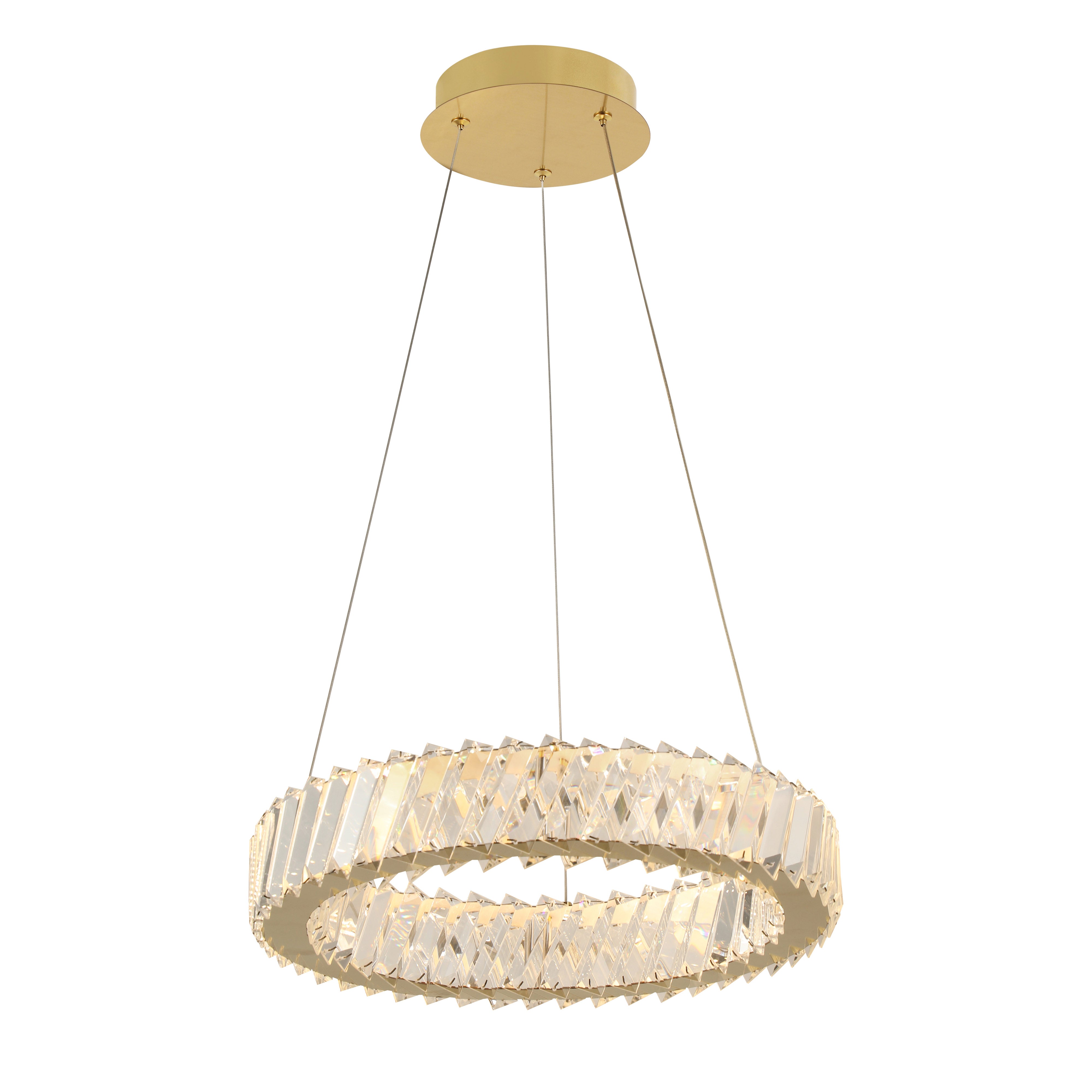 Golden Ratio 16 inch LED Crystal Pendant