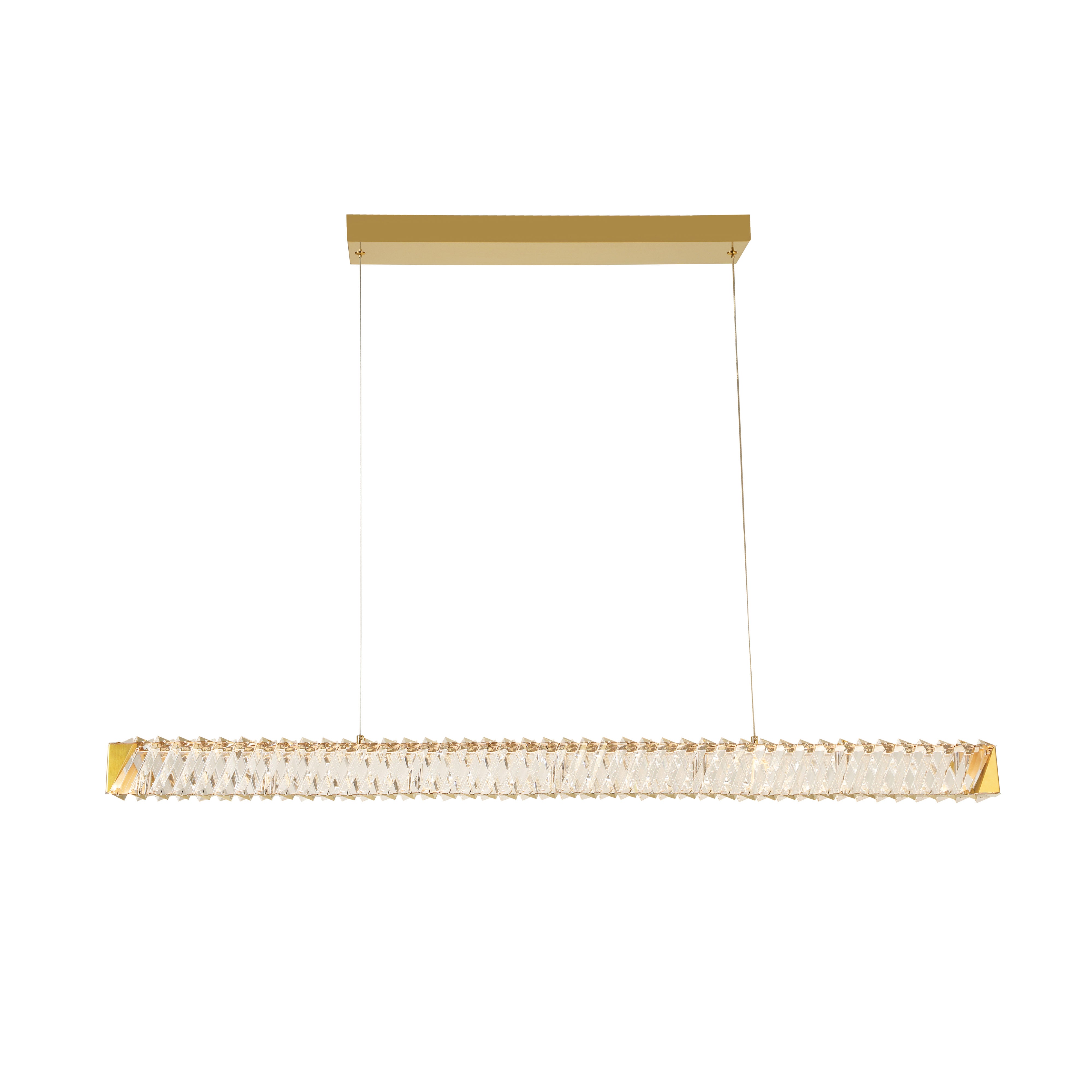 Golden Ratio 43 in LED Crystal Linear Pendant