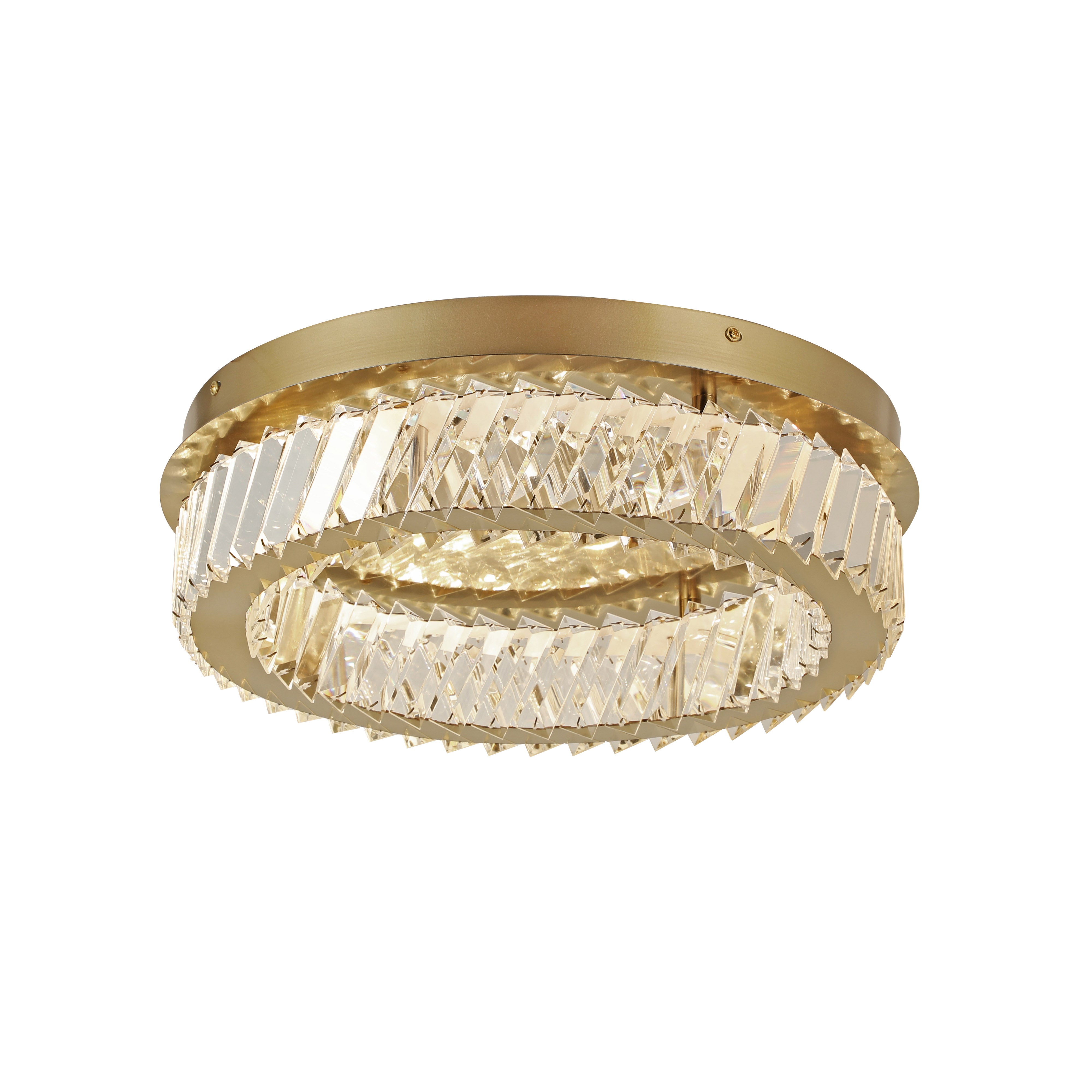 Golden Ratio 16 inch LED Crystal Flush Mount