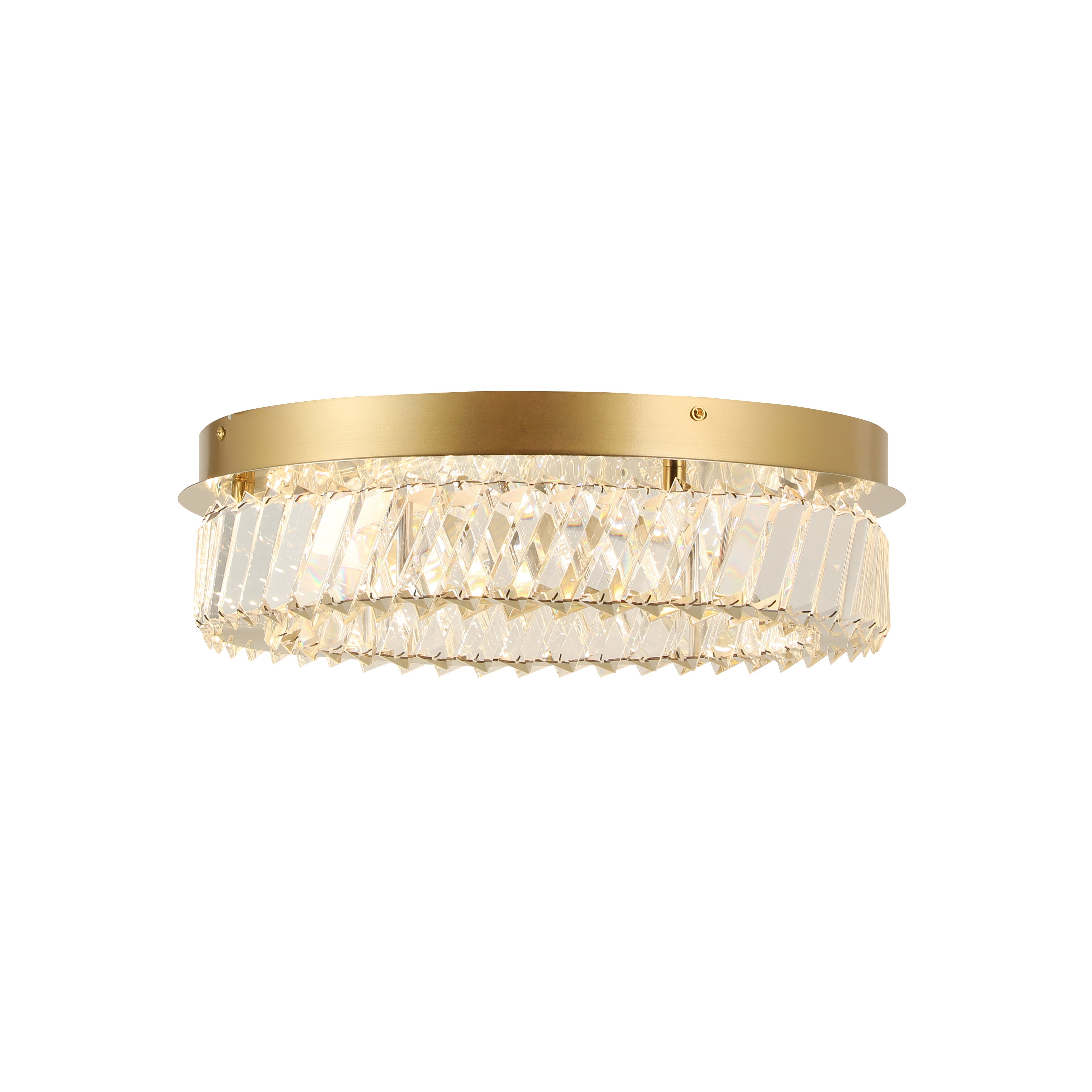 Golden Ratio 16 inch LED Crystal Flush Mount