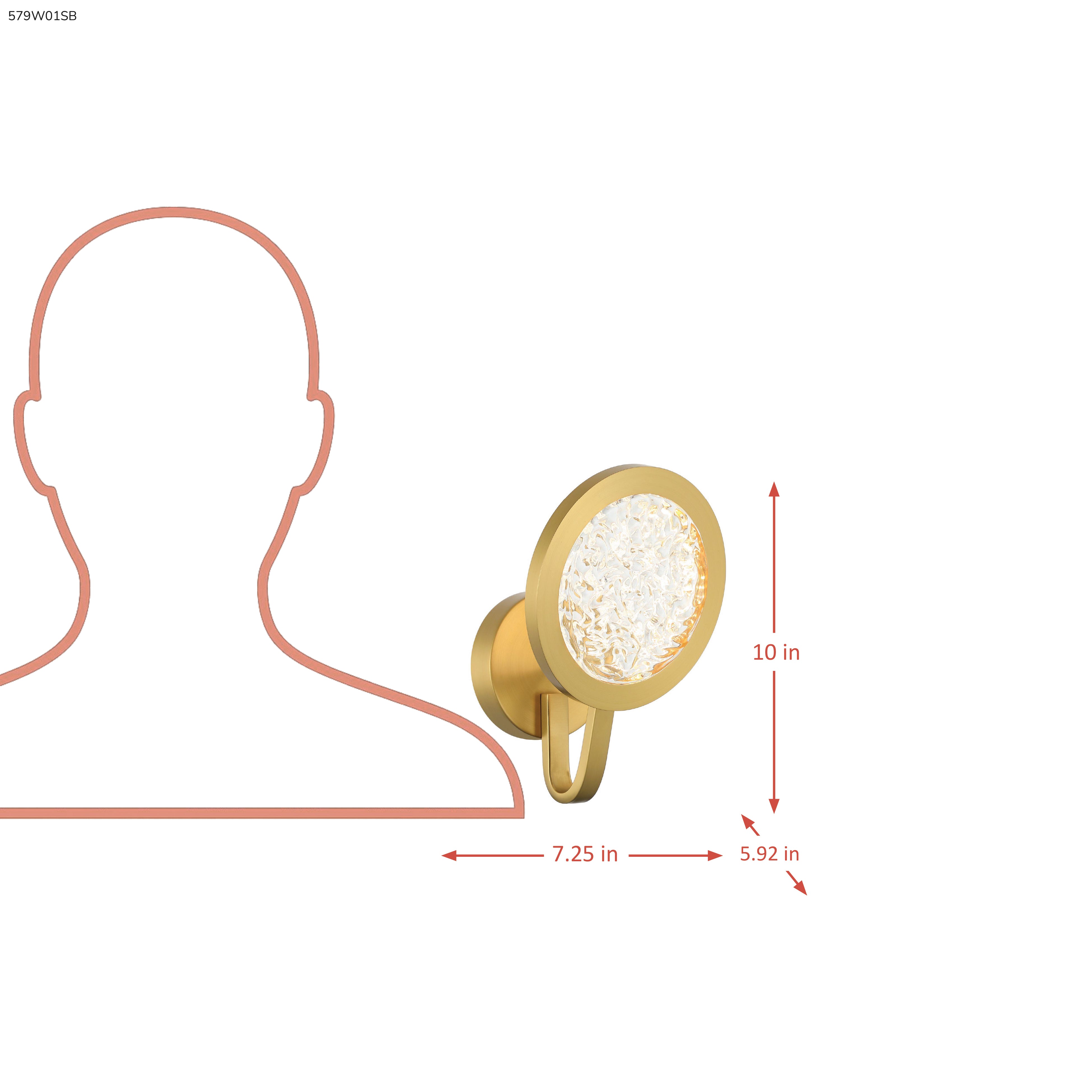 Sherlock 1 Light Wall Sconce