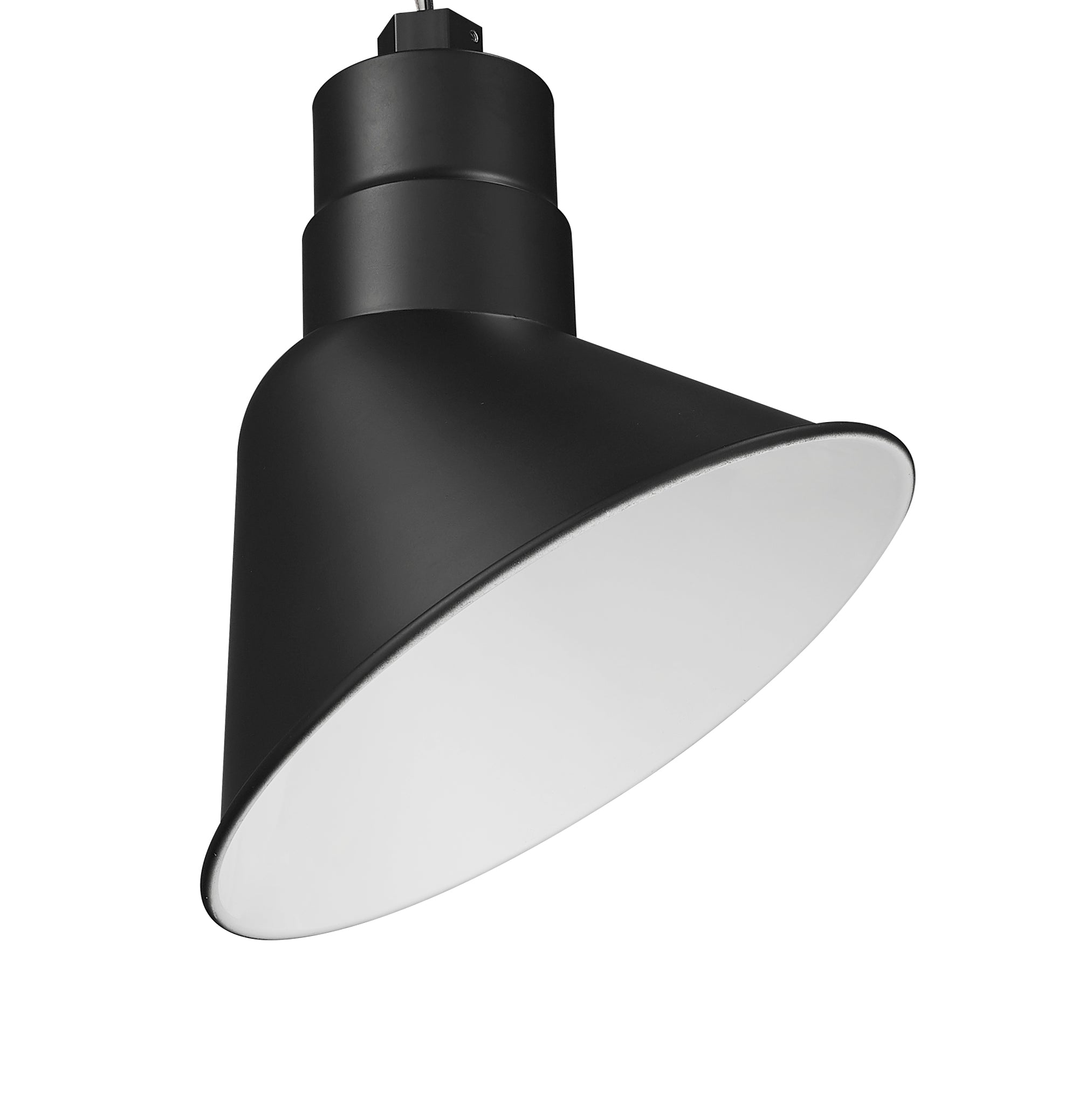 10-inch R Series Satin Black LED Angle Shade