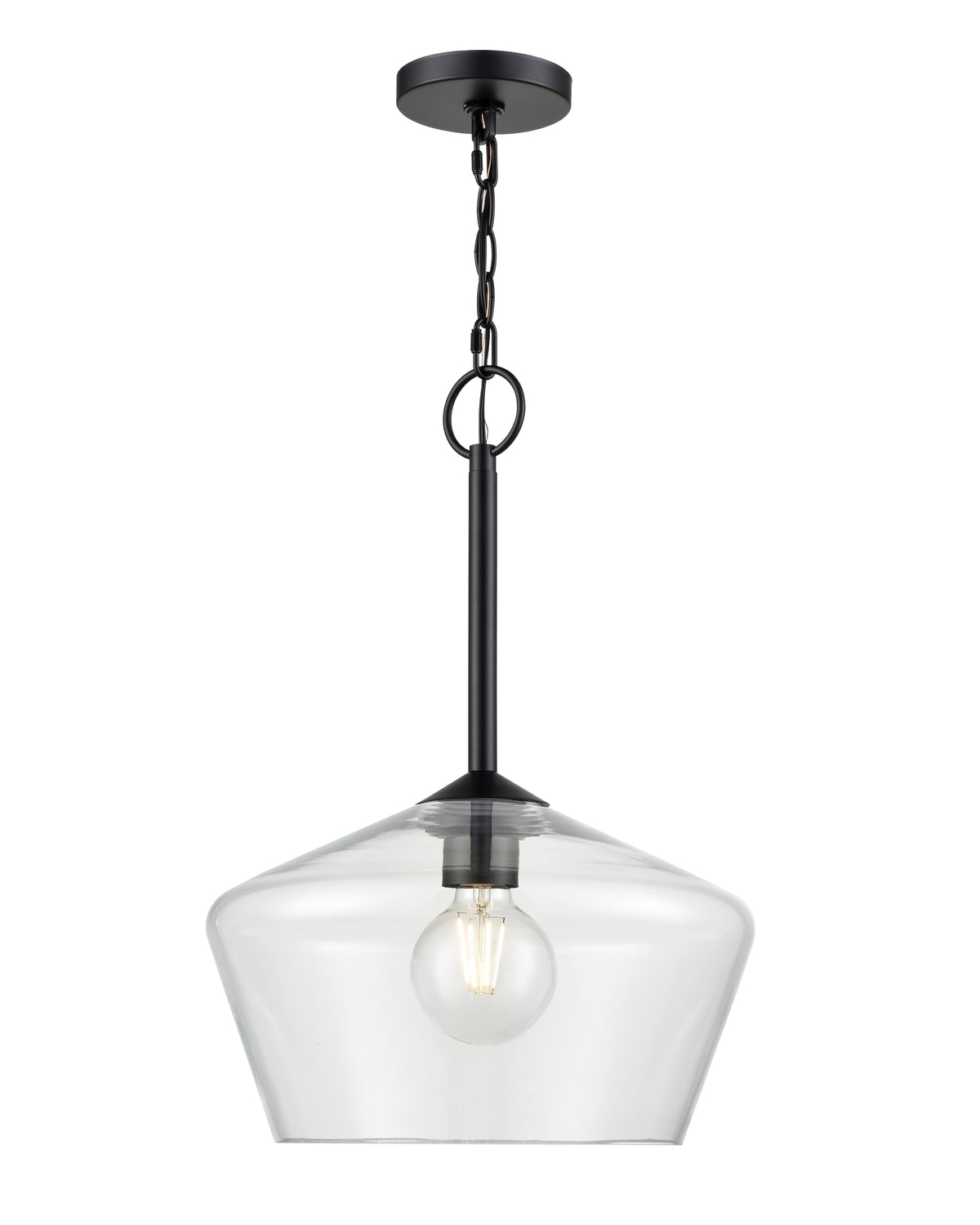 20'' Morbelle Matte Black 1 Light Pendant