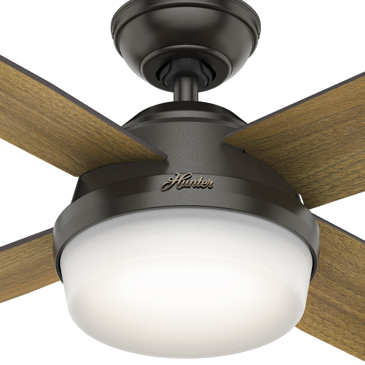 52 inch Dempsey Noble Bronze Ceiling Fan with LED Light Kit and Handheld Remote