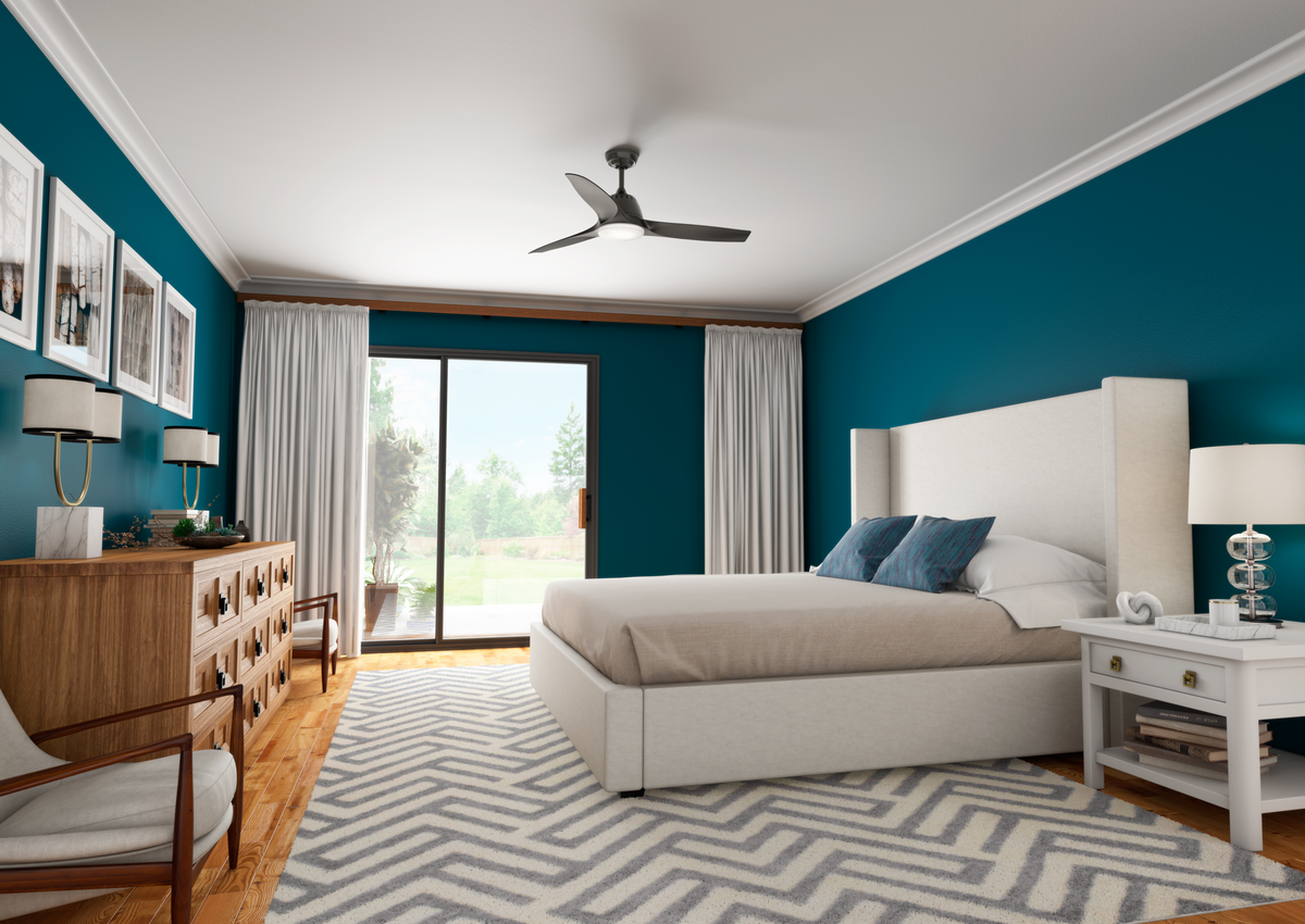 Casablanca 52 inch Wisp Noble Bronze Ceiling Fan with LED Light Kit and Handheld Remote