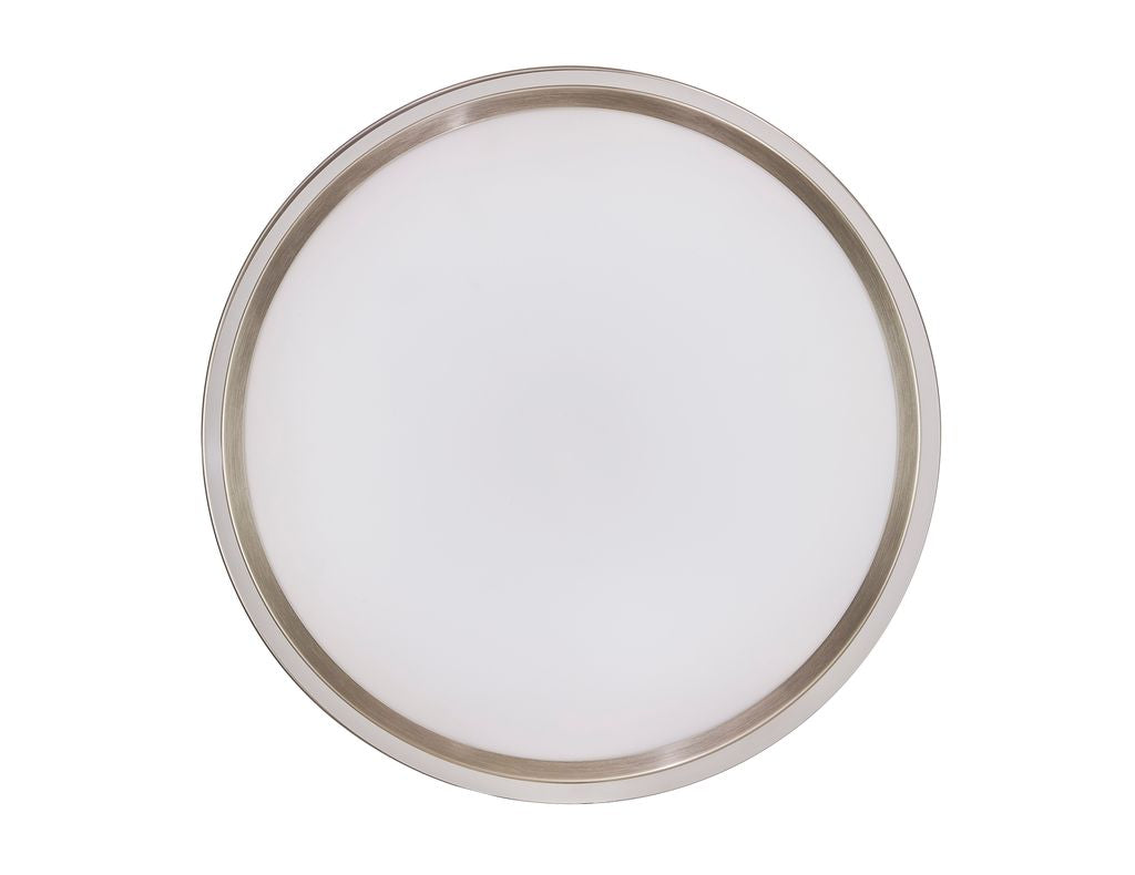 EVO1 48 Inch 1 Light Chrome Fan with Retractable Blades and LED