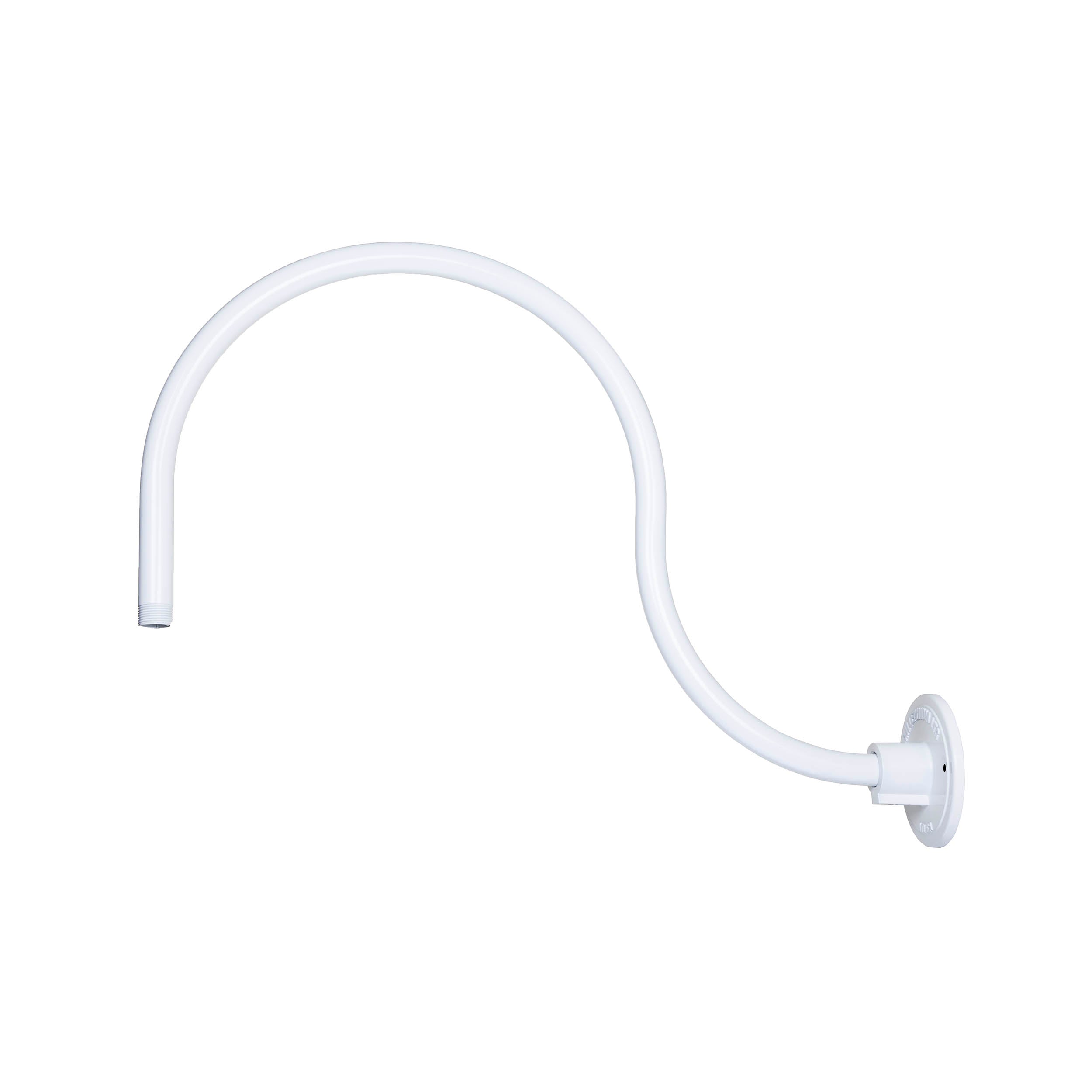 19-inch R Series White Gooseneck Arm