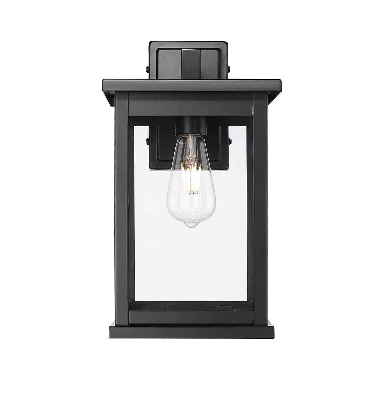 8.5'' Bowton II Powder Coated Black 1 Light Wall Sconce