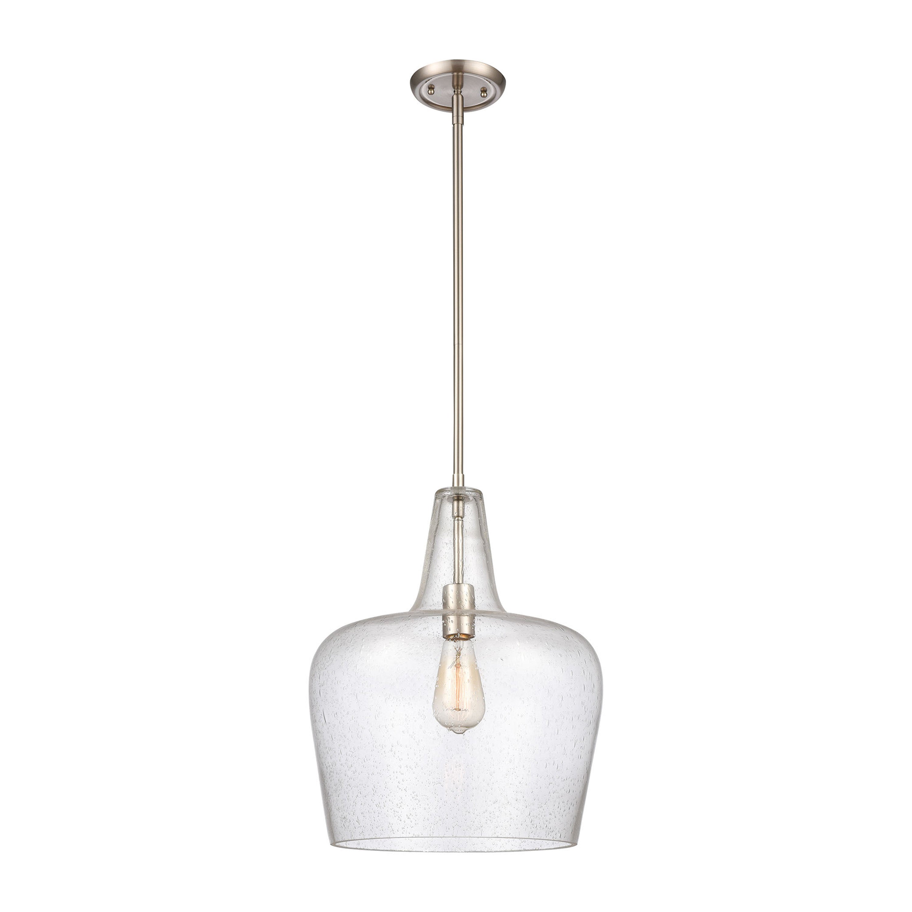 17.75'' Puckette Brushed Nickel 1 Light Pendant