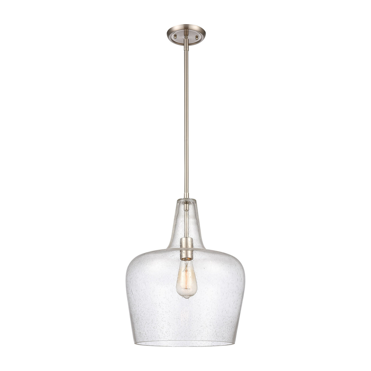 17.75'' Puckette Brushed Nickel 1 Light Pendant
