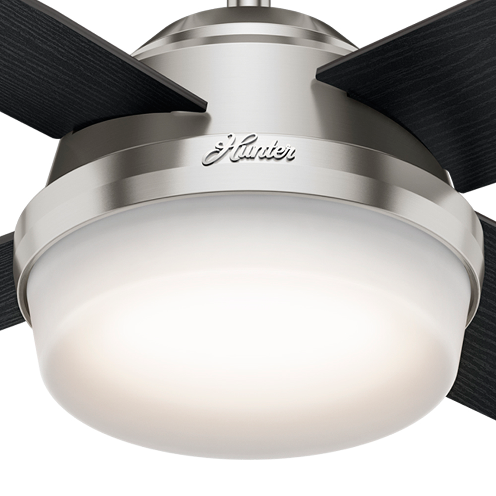 44 inch Dempsey Brushed Nickel Ceiling Fan with LED Light Kit and Handheld Remote