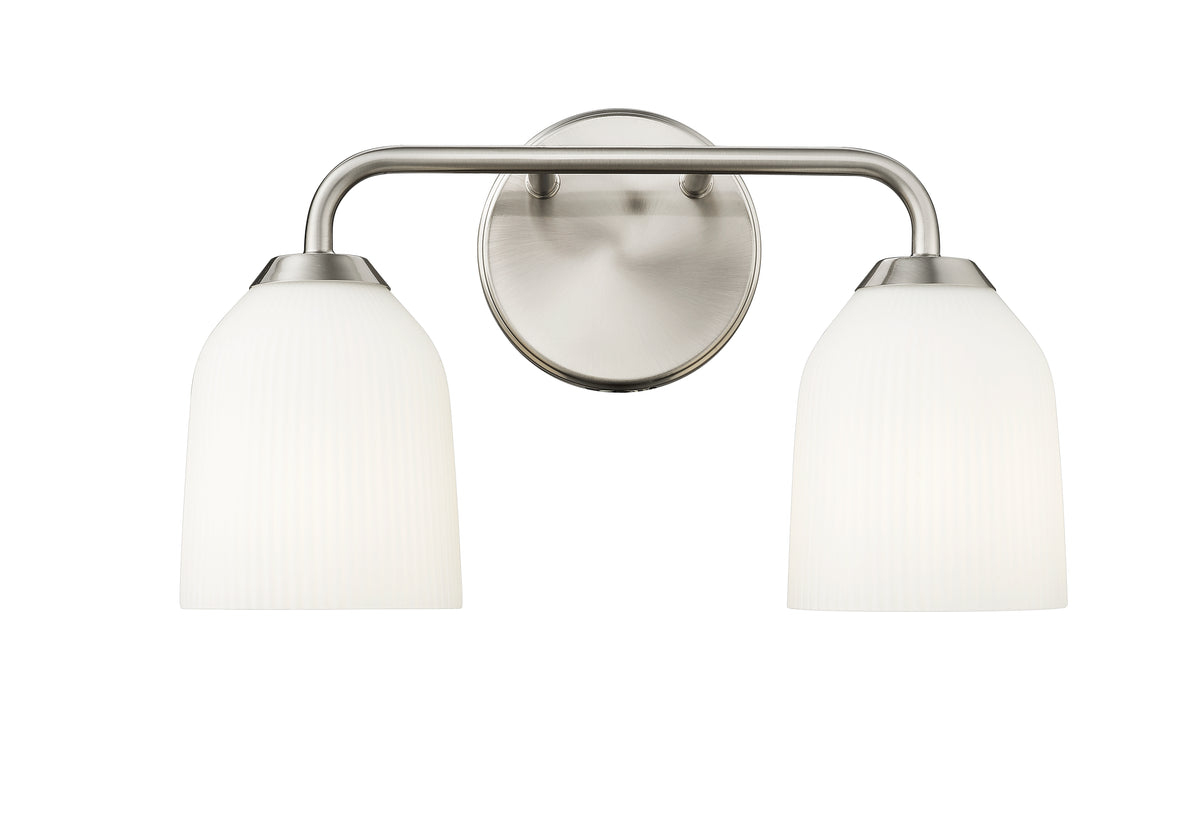 15'' Norah Brushed Nickel 2 Light Bath Vanity