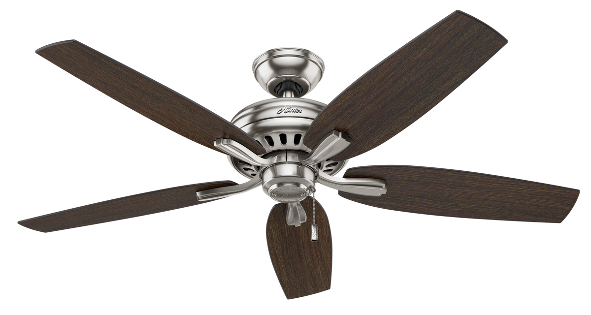 52 inch Newsome Brushed Nickel Ceiling Fan with LED Light Kit